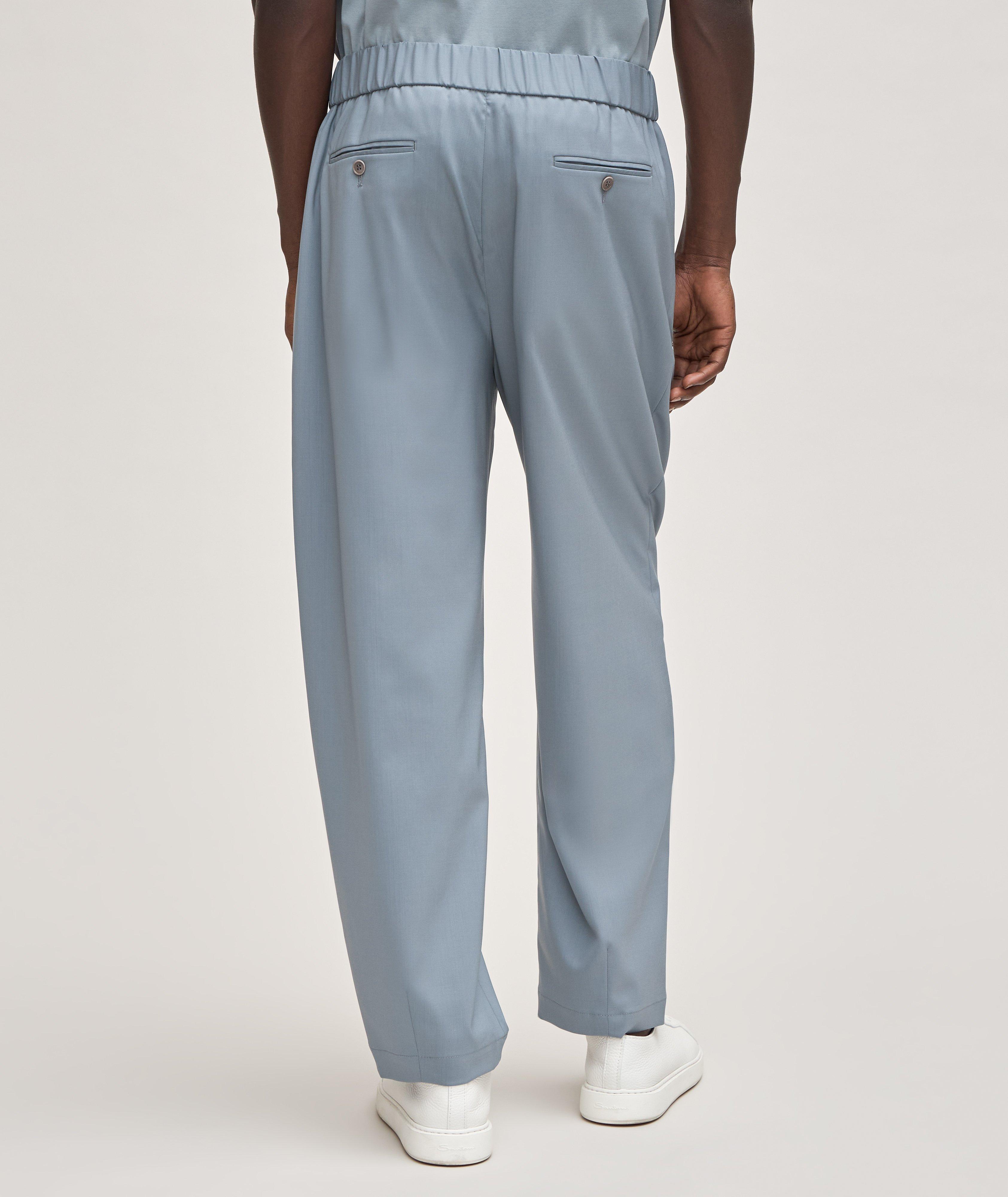 Pantalon en laine à taille élastiquée image 2