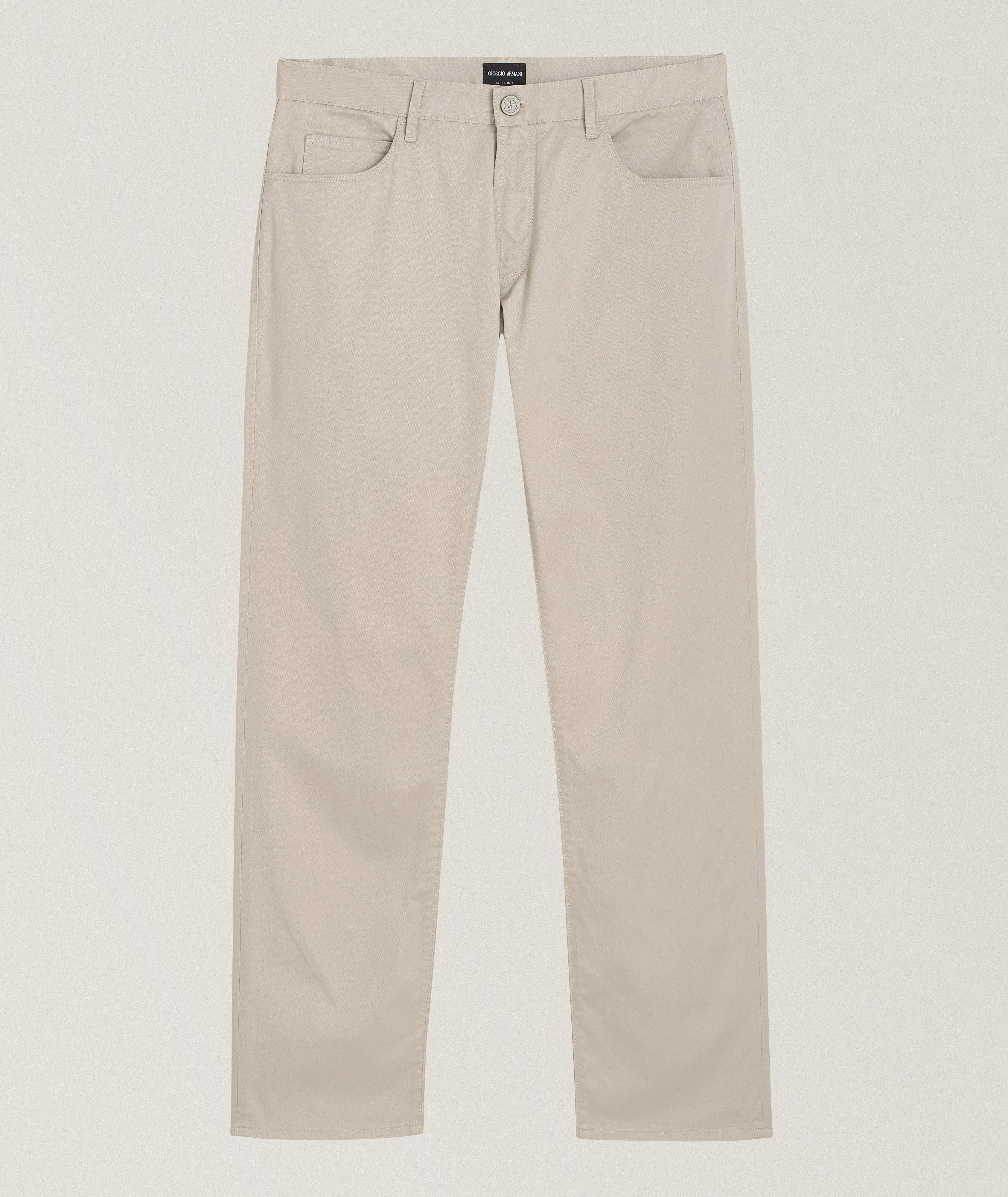 Giorgio Armani Five-Pocket Stretch-Cotton Jeans 
