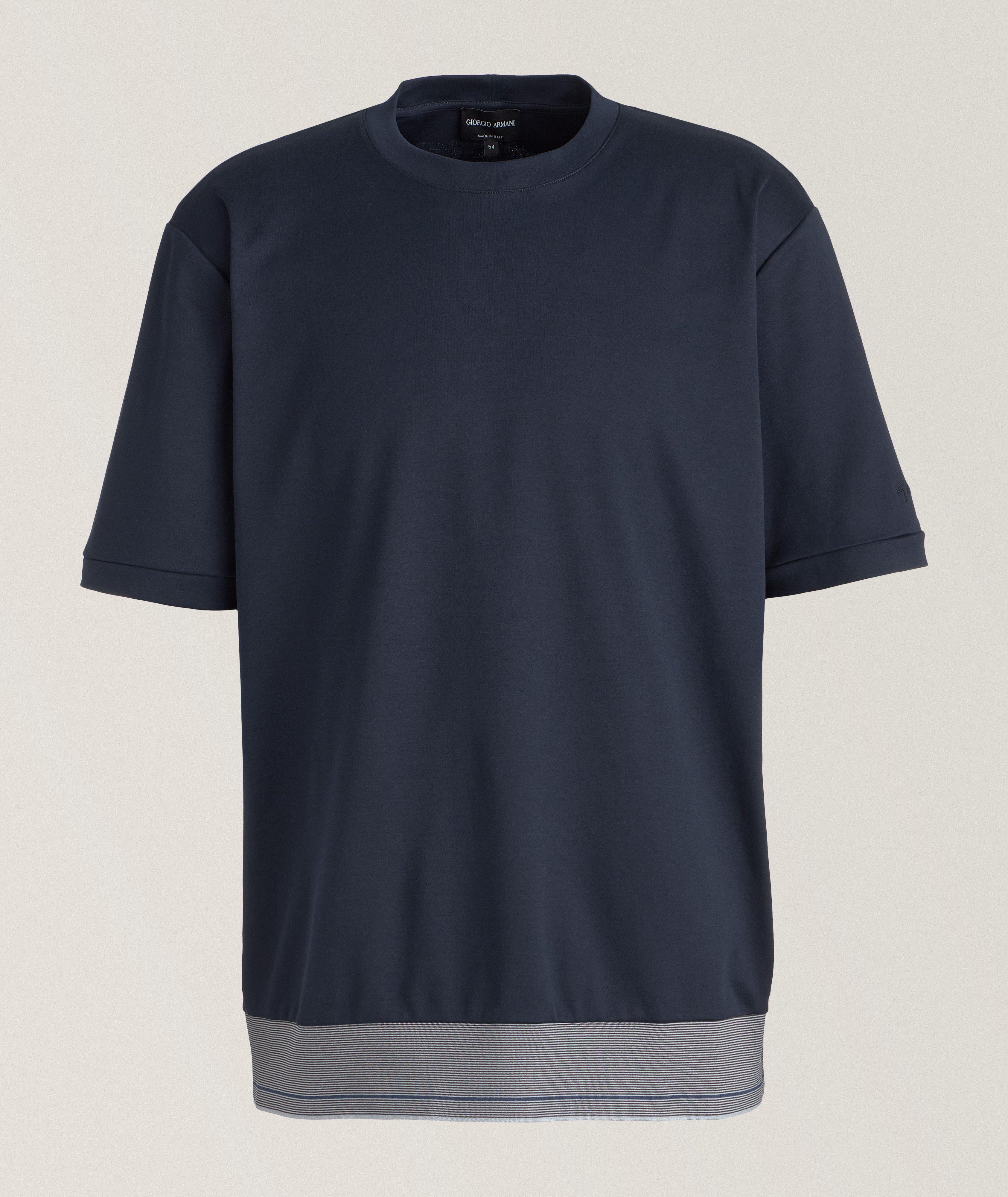 Striped Bottom Cotton T-Shirt  image 0