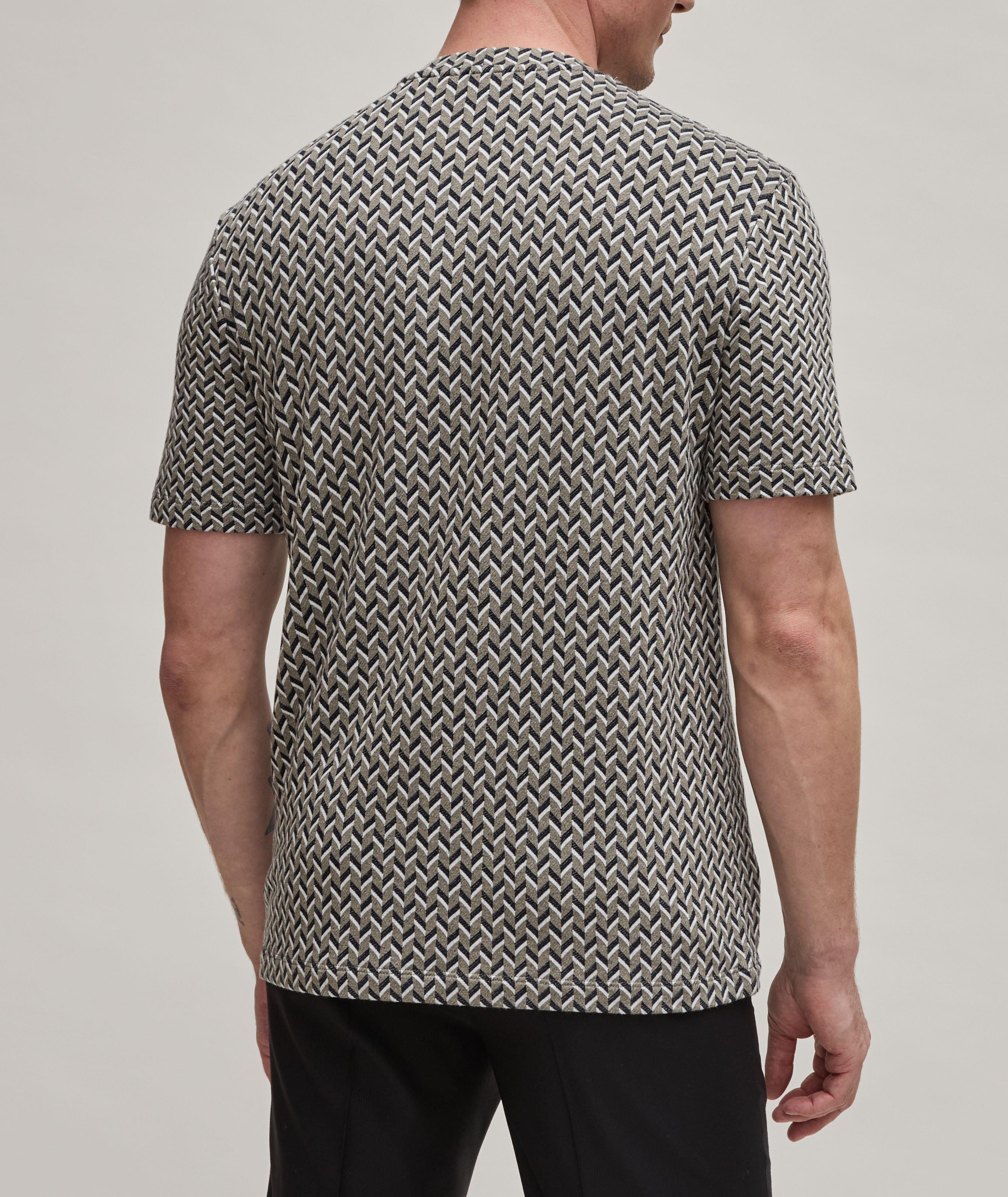 T-shirt en tissu écologiquement durable à motif géométrique image 2