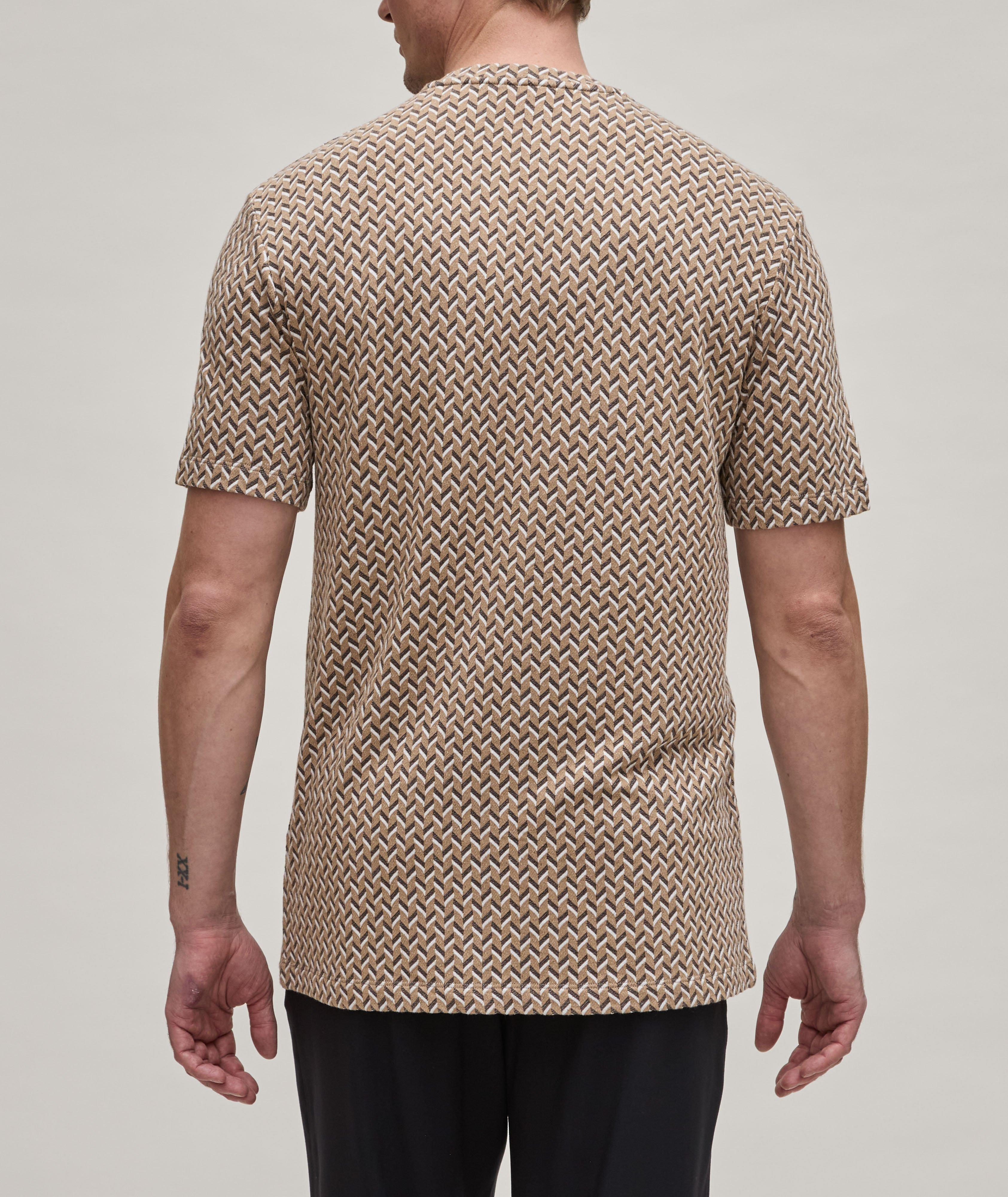 T-shirt en tissu écologiquement durable à motif géométrique image 2