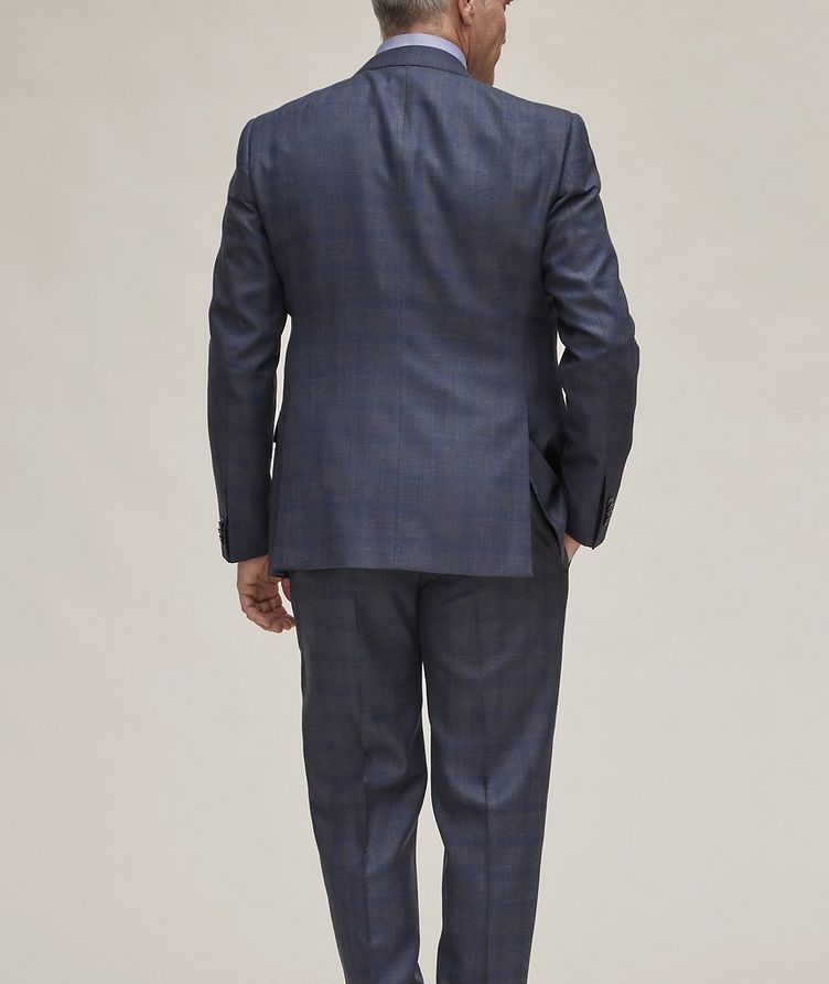 Soft Collection Windowpane Wool-Silk Suit image 2