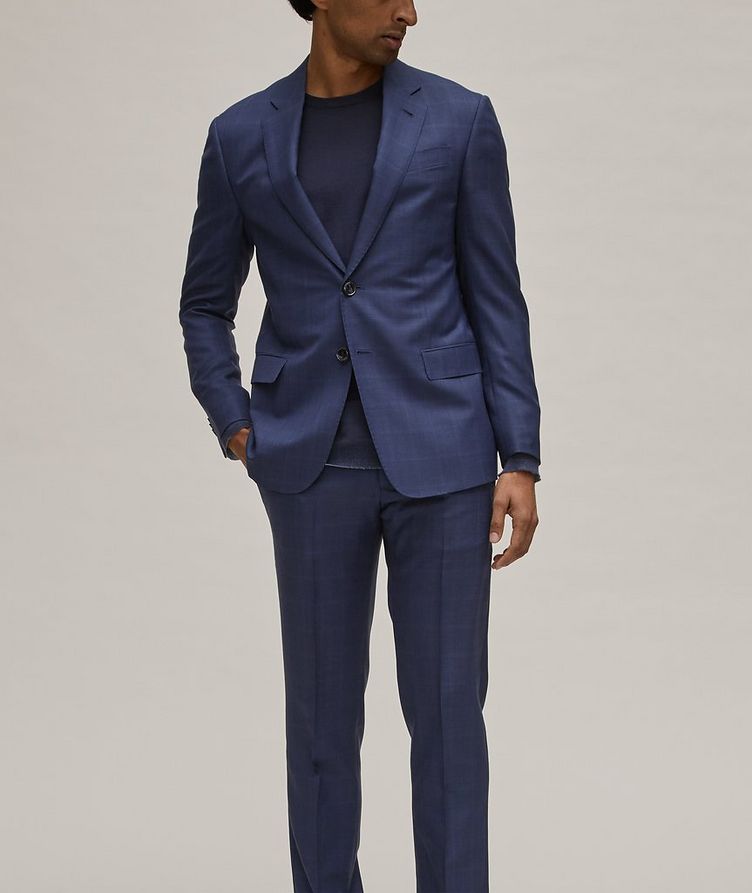 Soft Collection Checked Wool-Silk Suit image 3