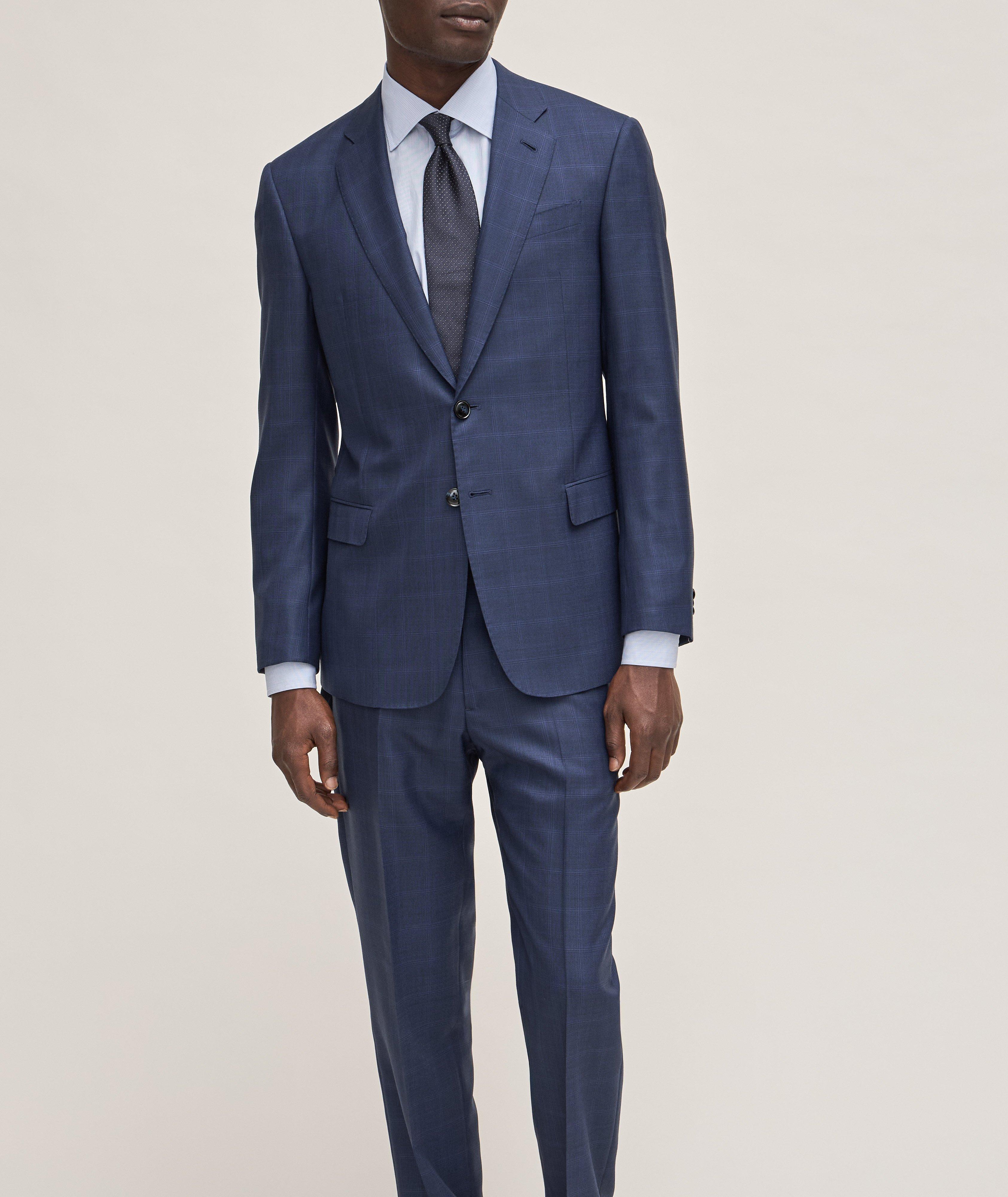 Soft Collection Checked Wool-Silk Suit image 4