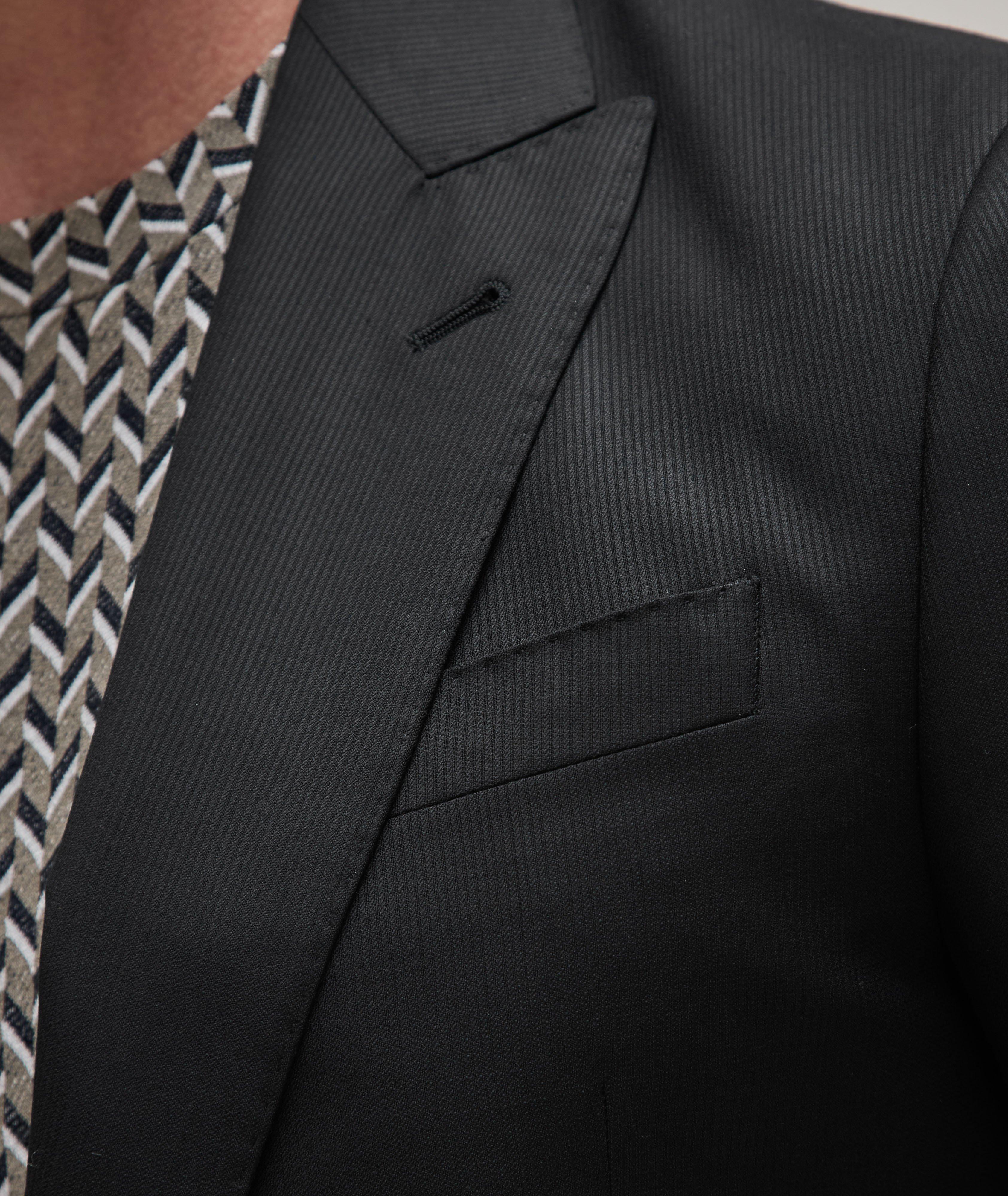 Soft Tonal Pinstripe Virgin Wool Suit  image 3