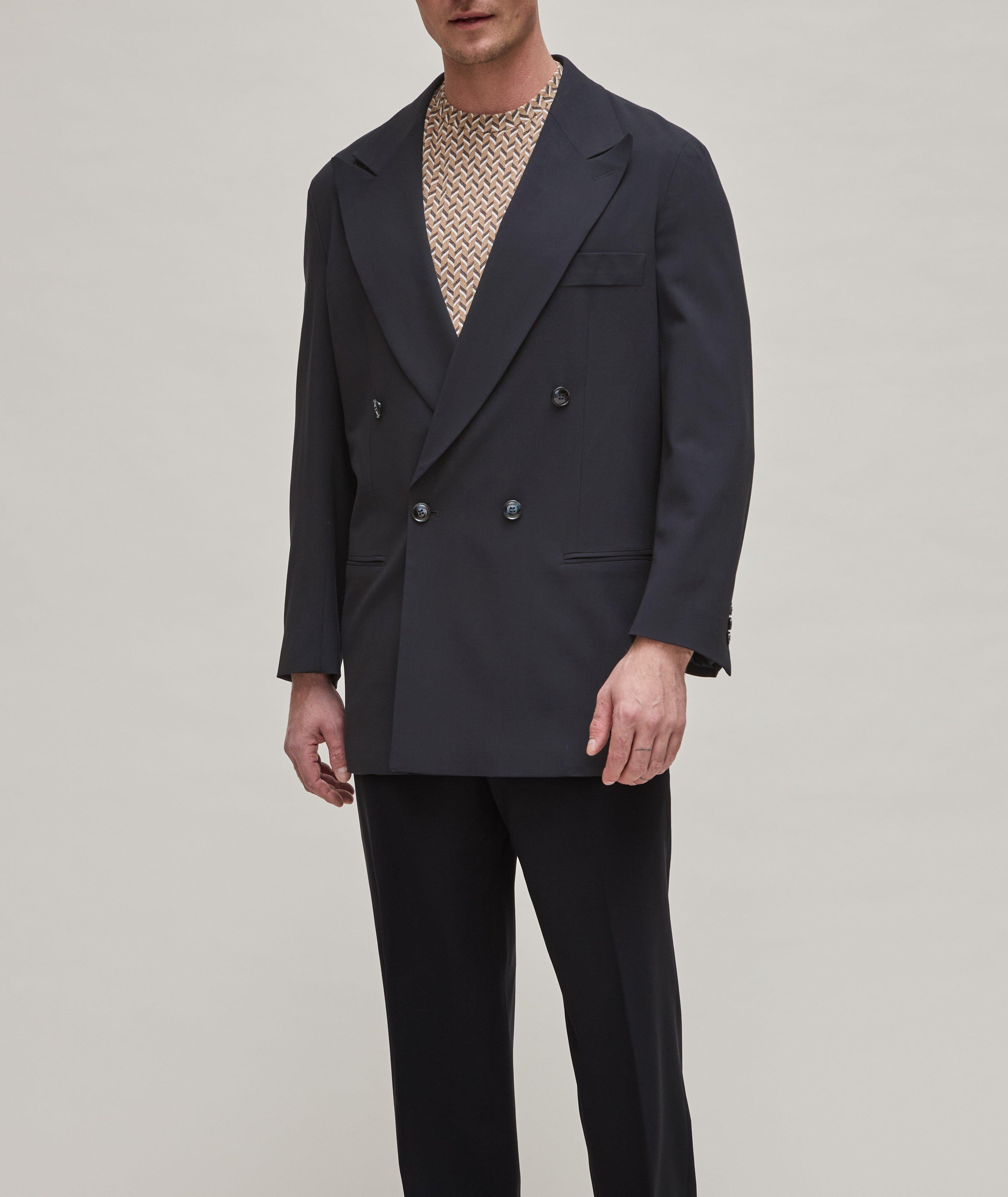 Giorgio Armani Gere Line Double-Breasted Virgin Wool Crêpe Suit, Suits