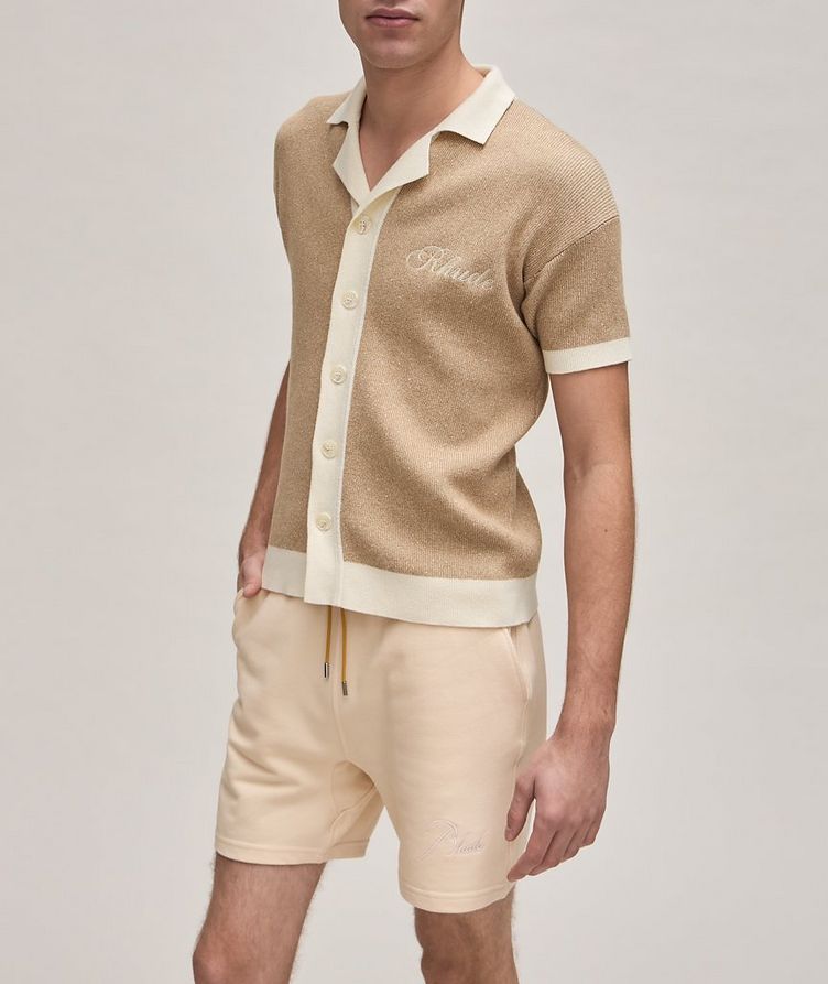Contrast Knit Cotton-Cashmere Polo image 1