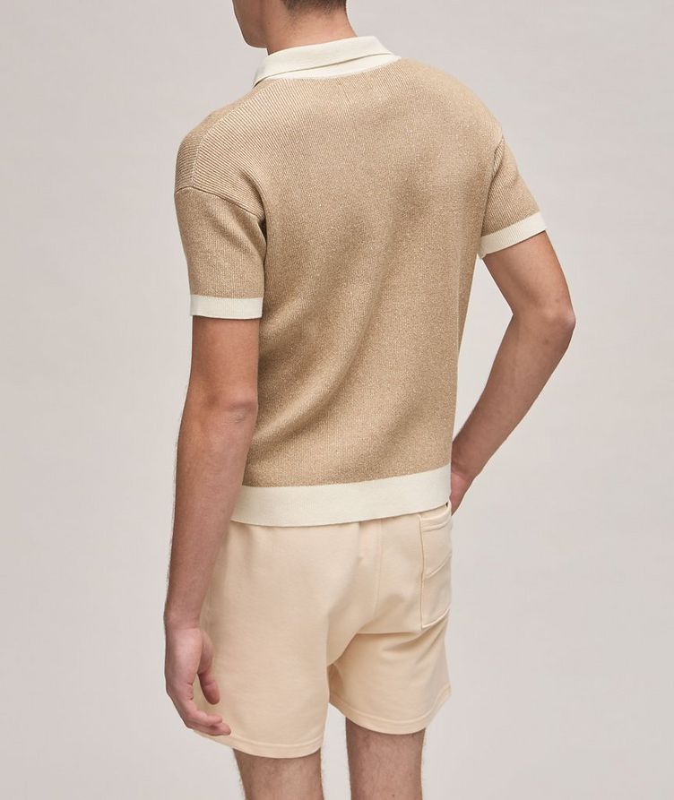Contrast Knit Cotton-Cashmere Polo image 2