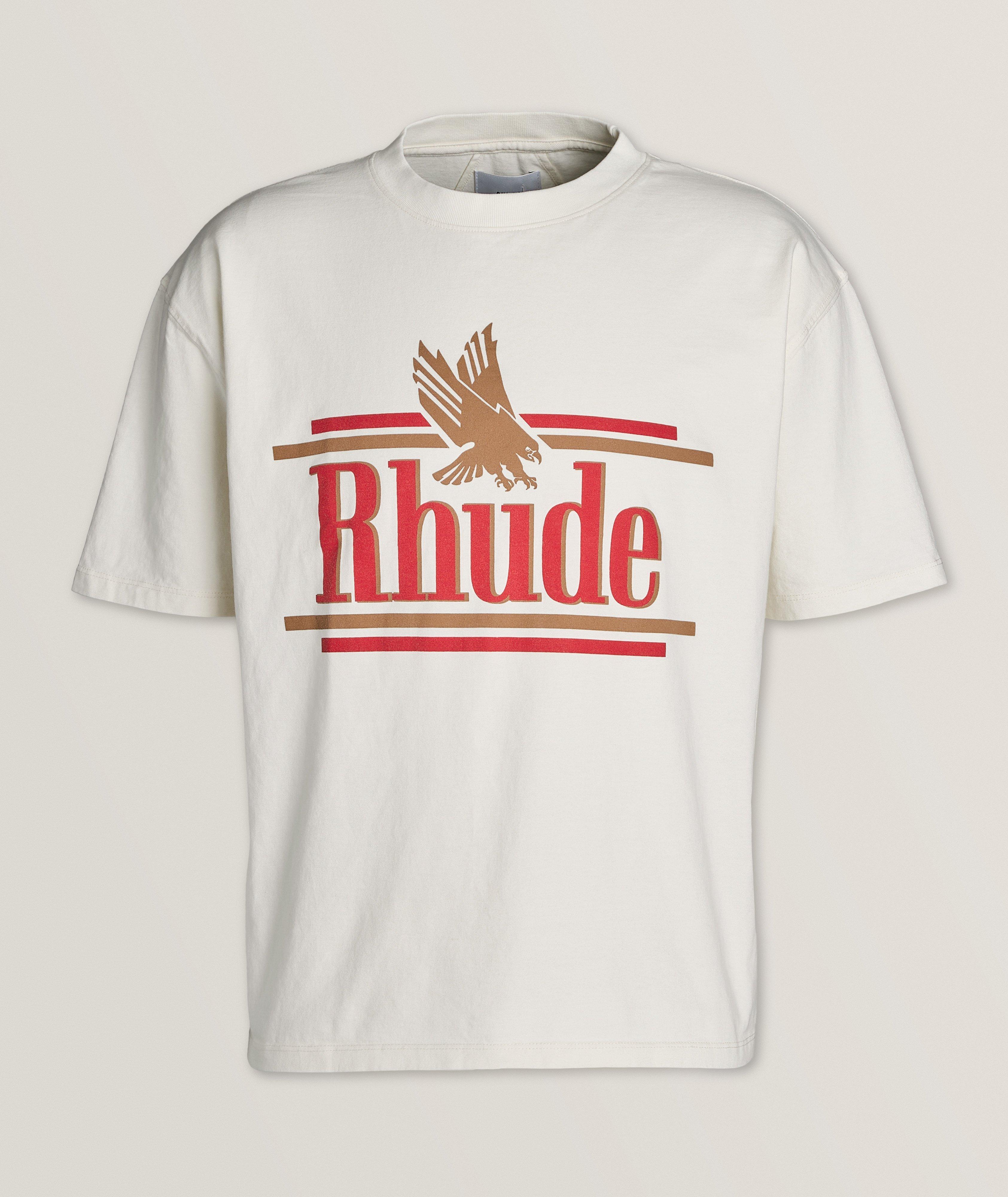 Rhude Rossa Printed Logo Cotton T-Shirt