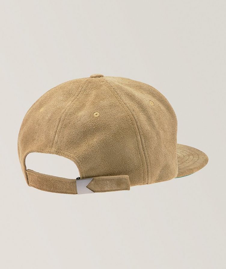 Embroidered 'R' Suede Baseball Cap image 1