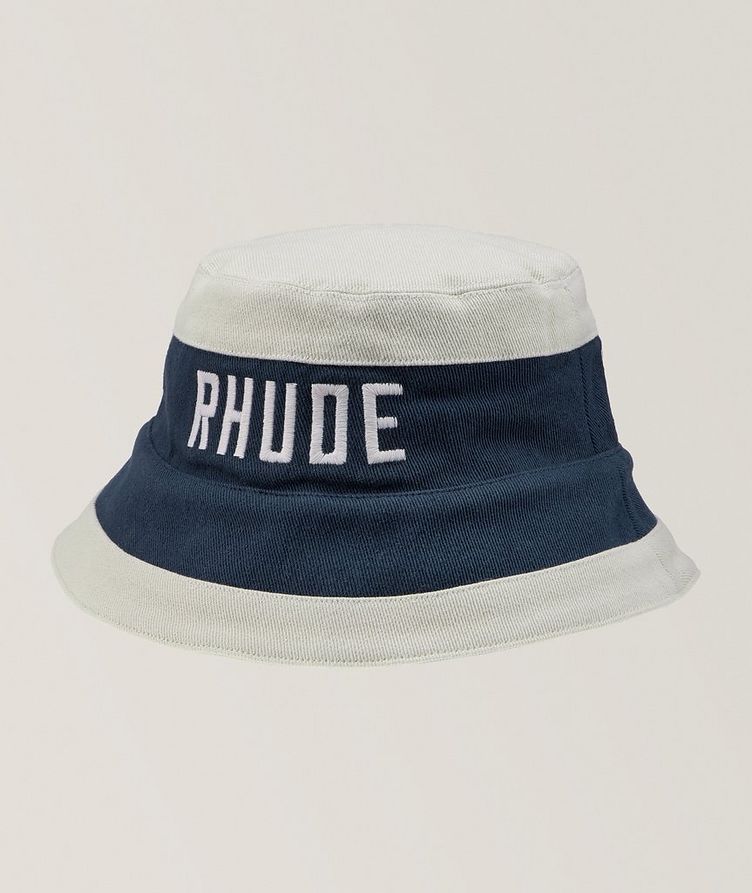 Logo Embroidered Two-Tone Bucket Hat image 0