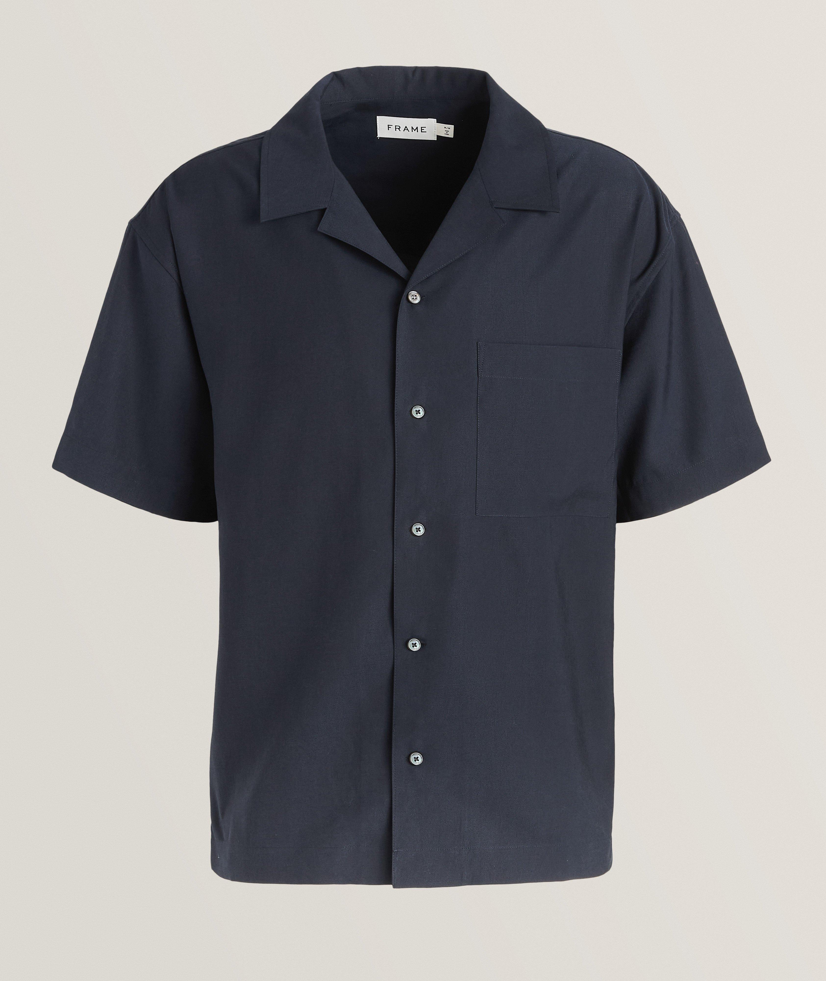 Lyocell-Blend Camp Shirt