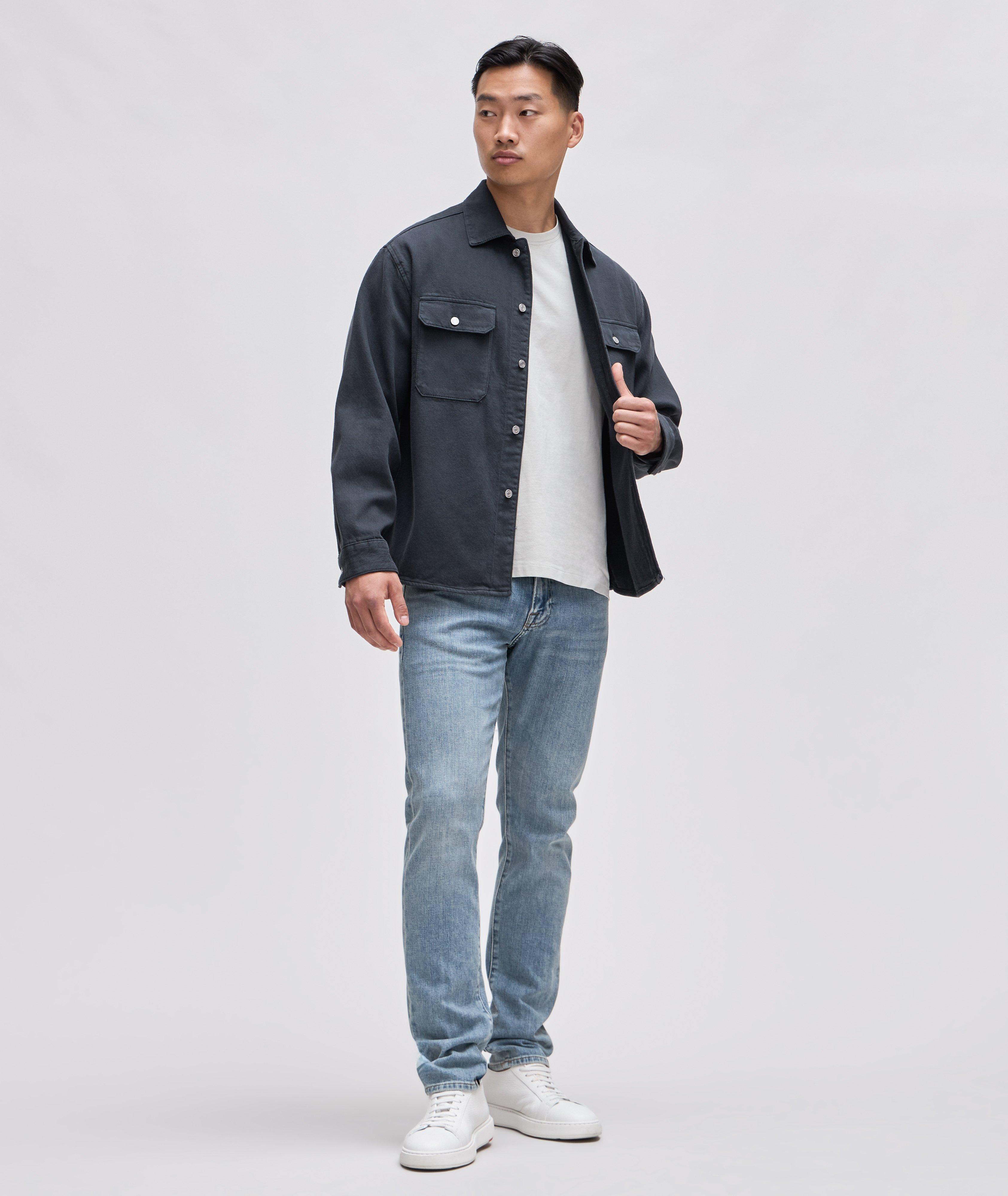 Terry Cotton Textured Overshirt image 4