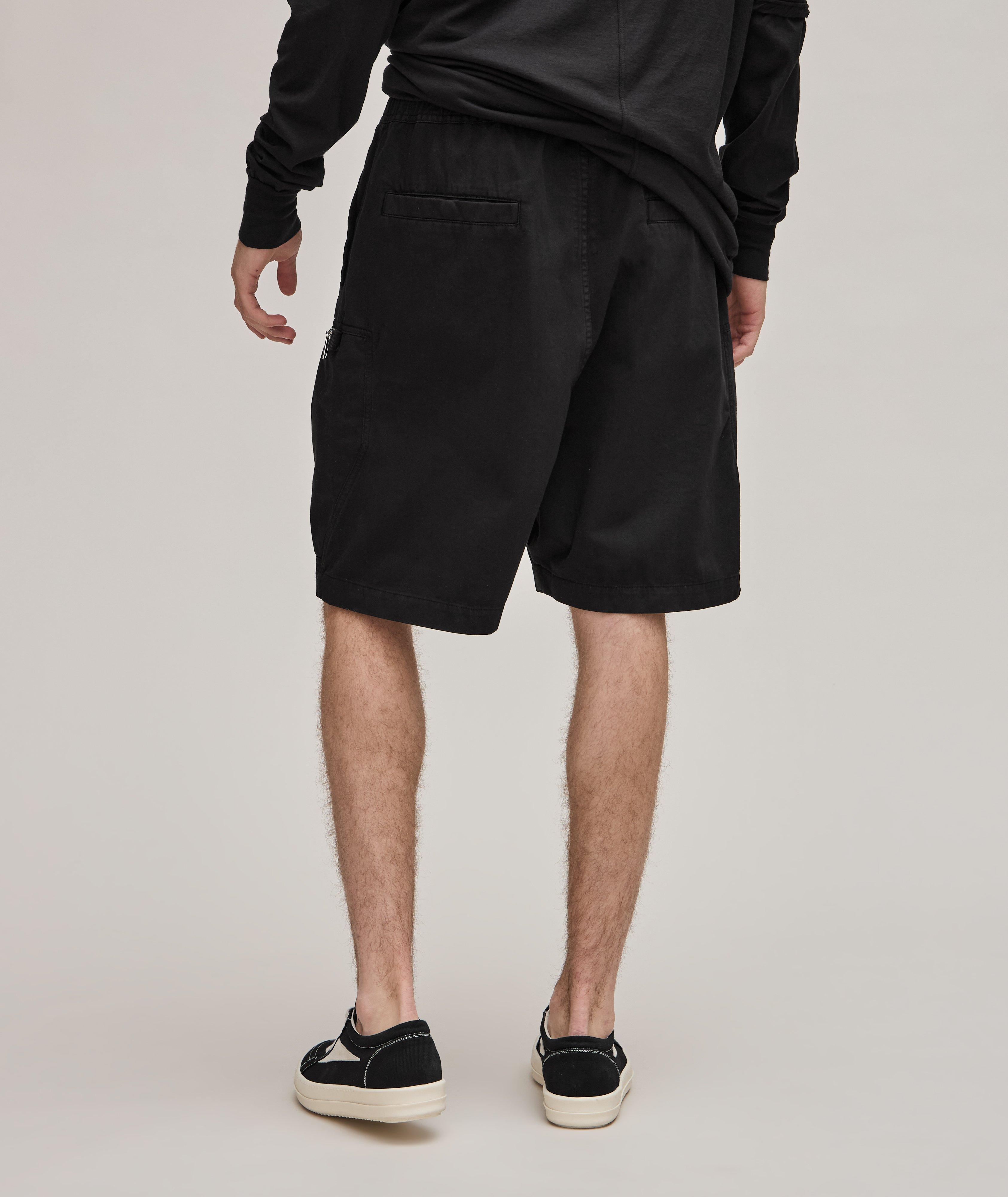 Bauhaus Zip-Embellished Cotton-Twill Drawstring Shorts