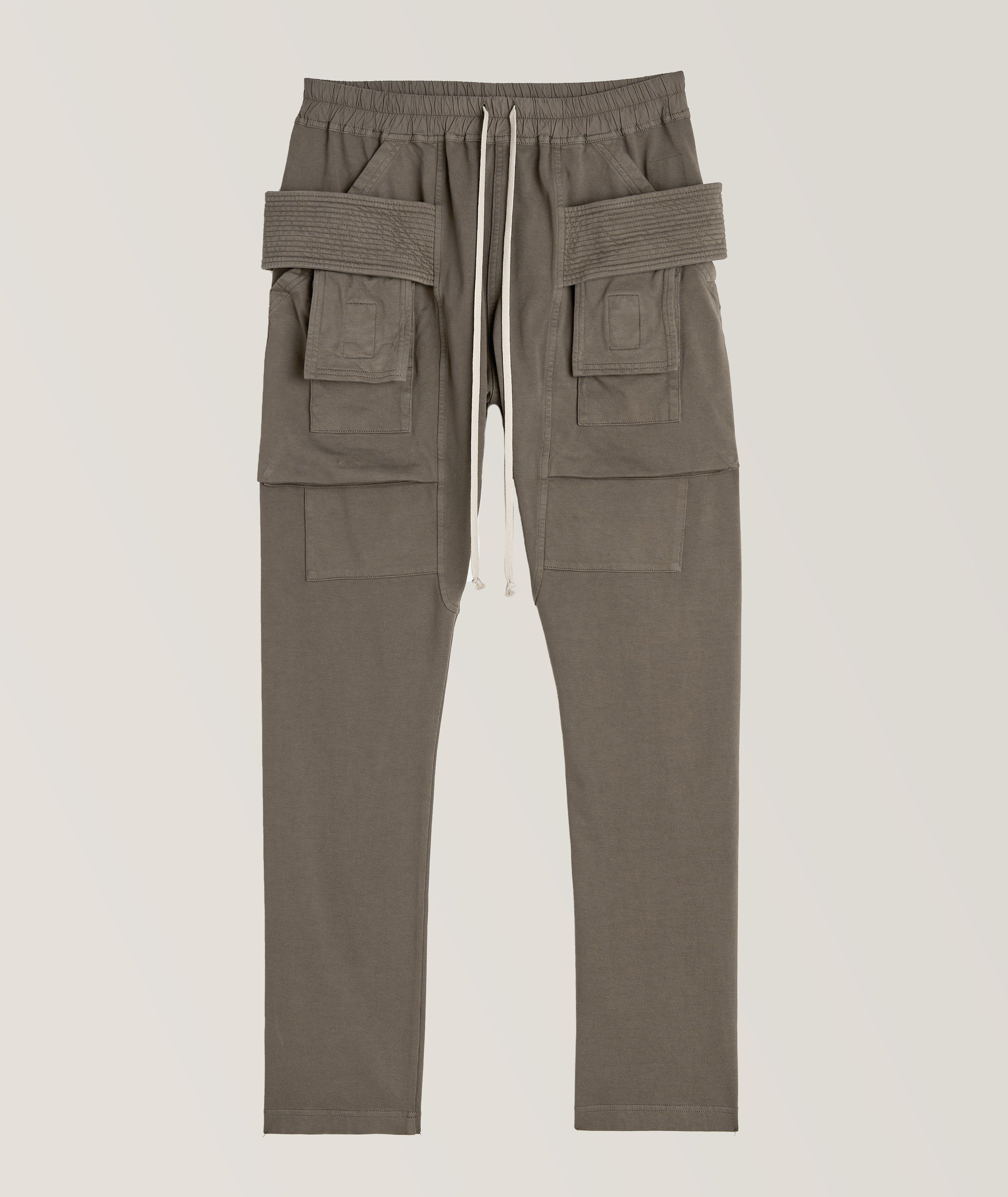 Creatch Wide-Leg Cotton-Jersey Cargo Trousers