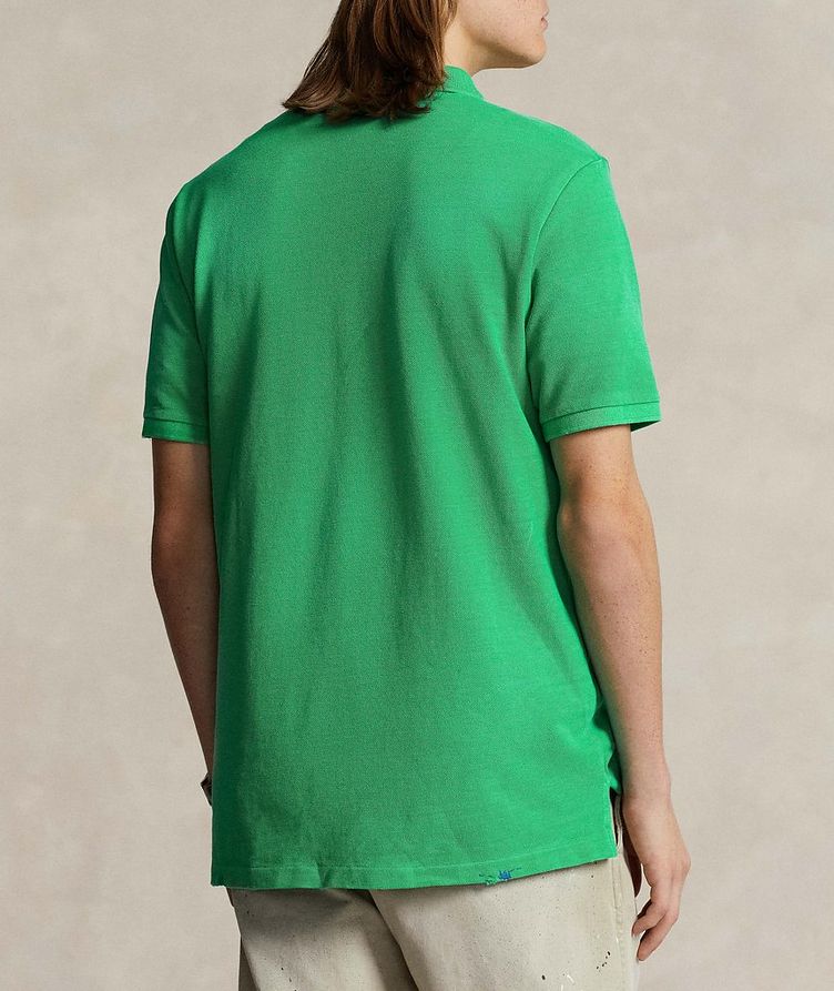 Distressed & Asymmetrically Stitched Cotton Polo  image 2