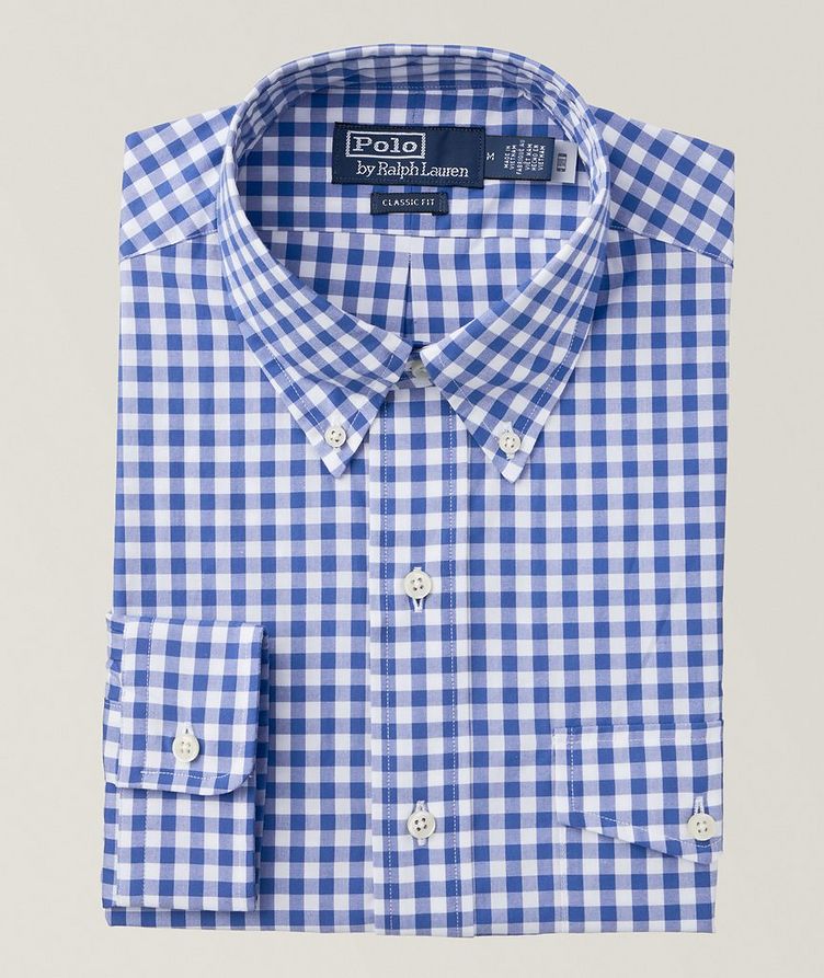 Checkered Button-Down Collar Sport Shirt image 0
