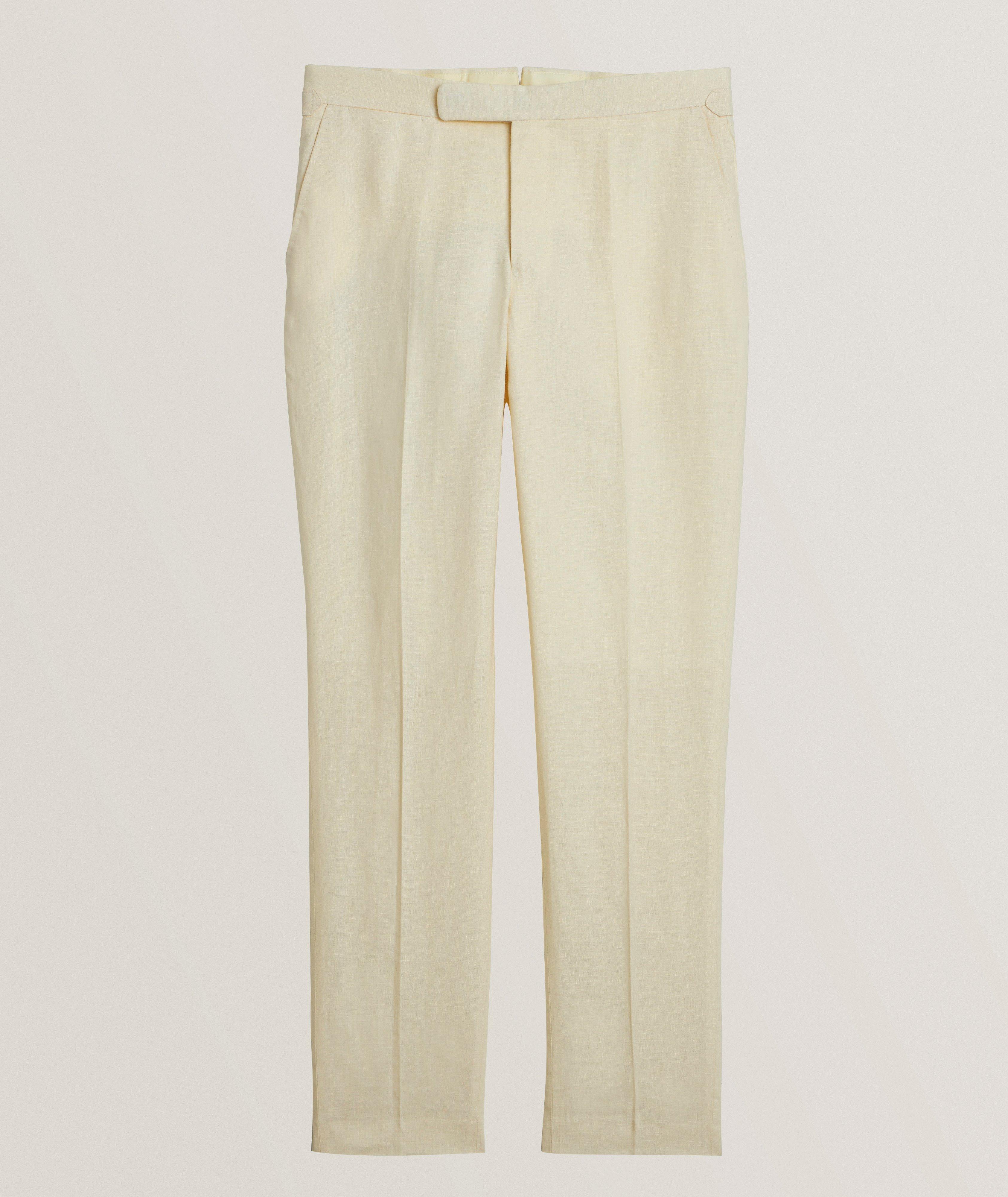 Pleated Linen Pants