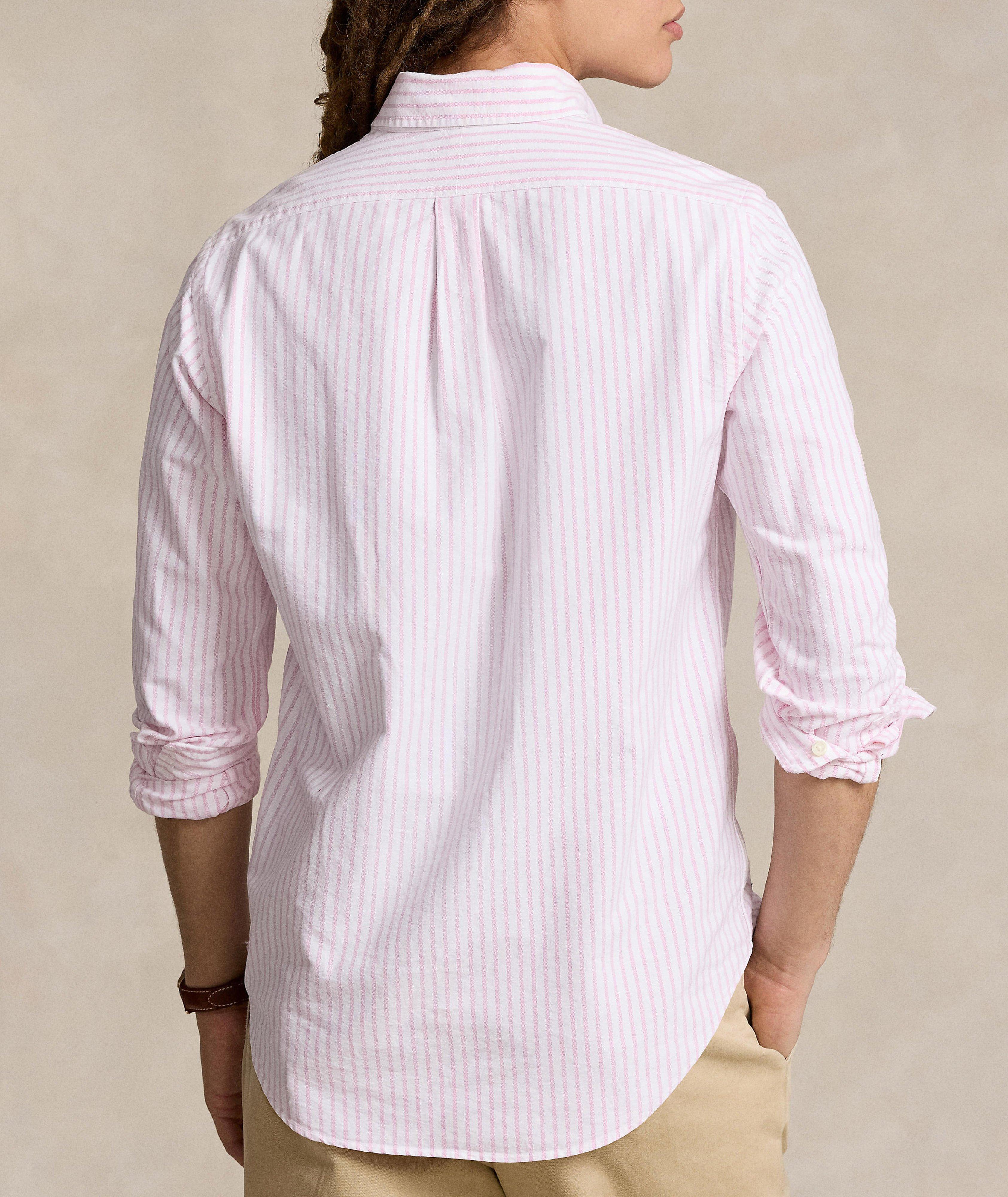 Chemise décontractée en toile oxford à rayures image 2