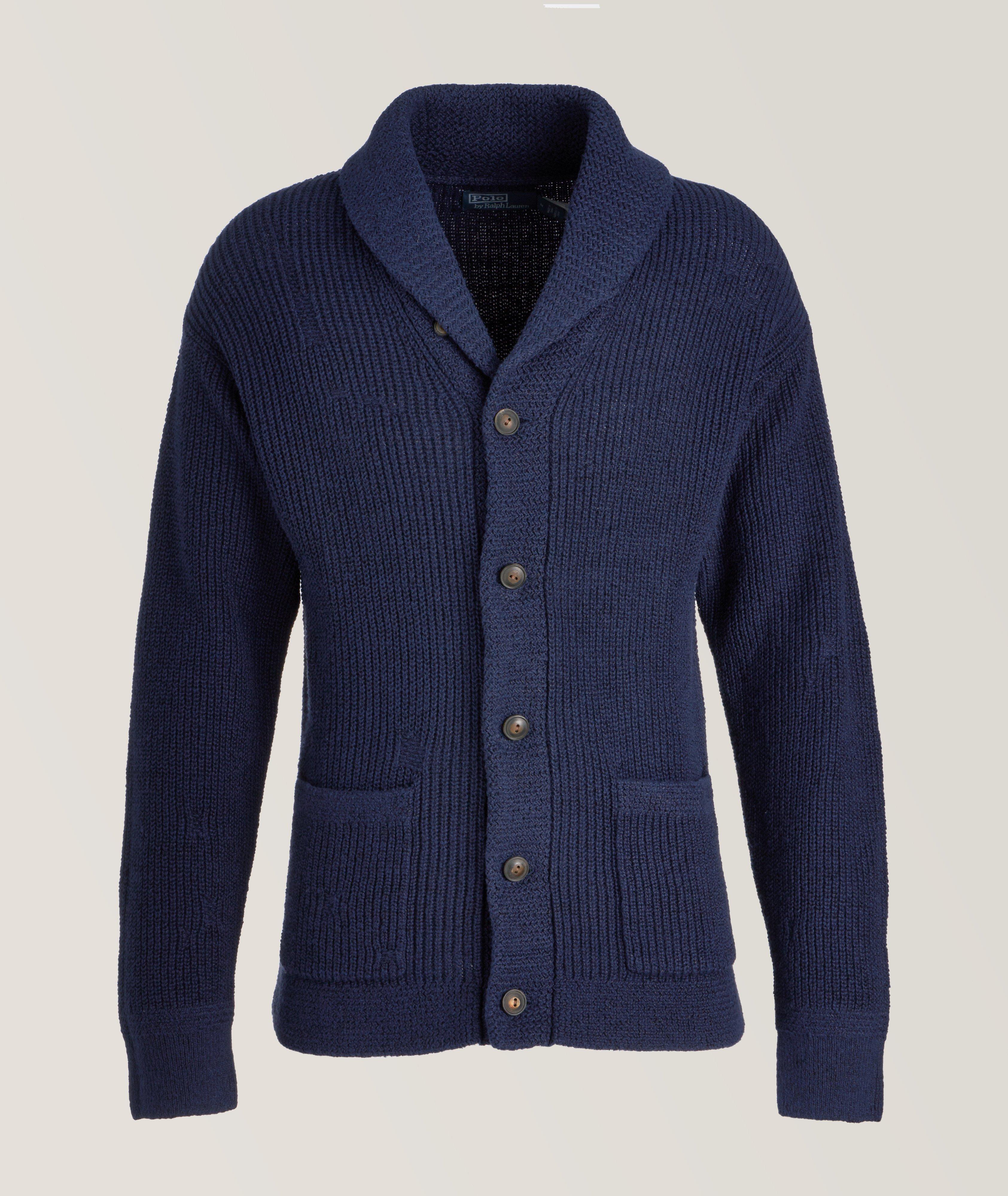 Herringbone Knit Linen-Cotton Sweater image 0