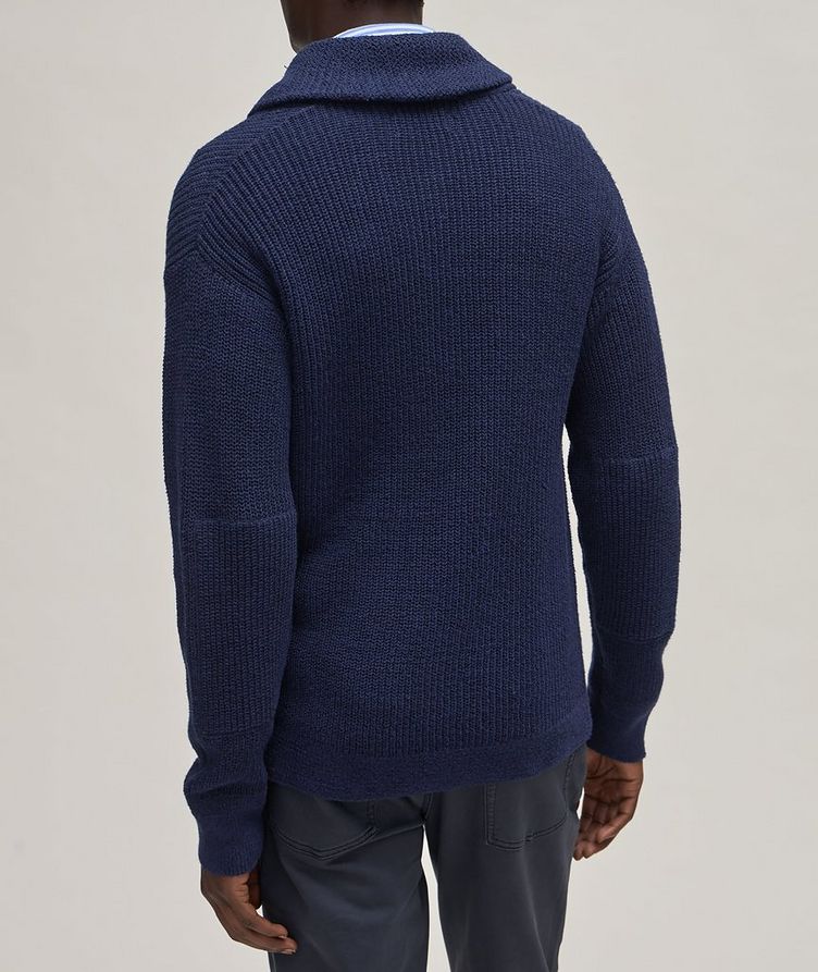 Herringbone Knit Linen-Cotton Sweater image 2