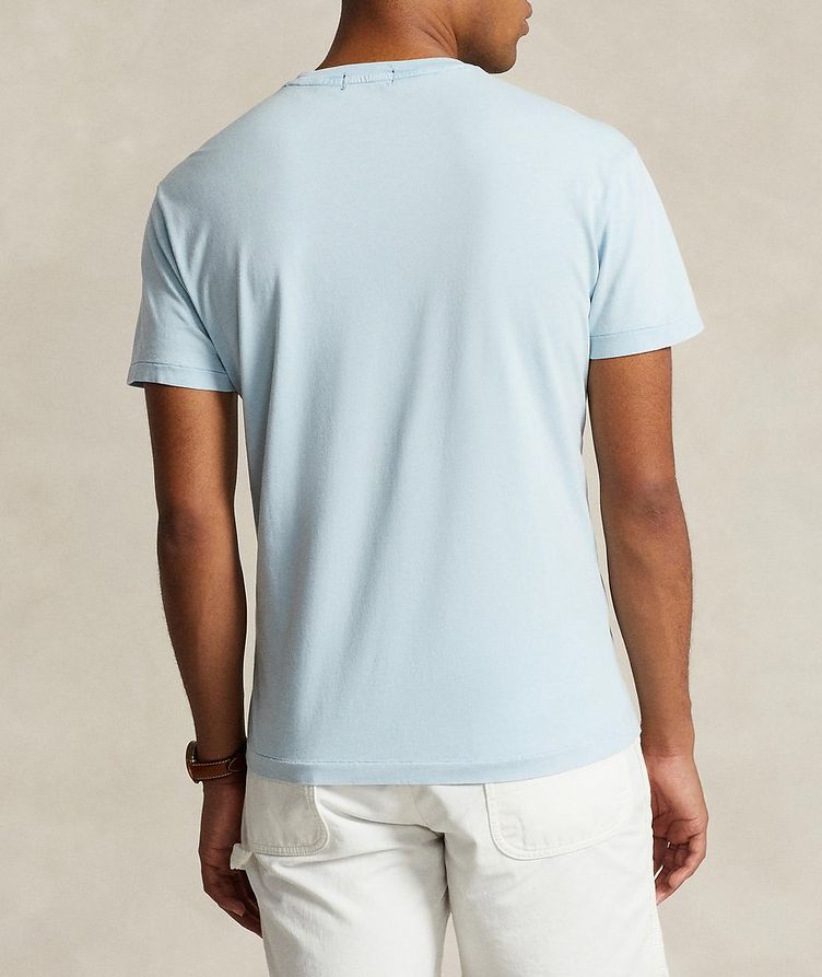 T-shirt en coton et en lin avec poche de poitrine image 2