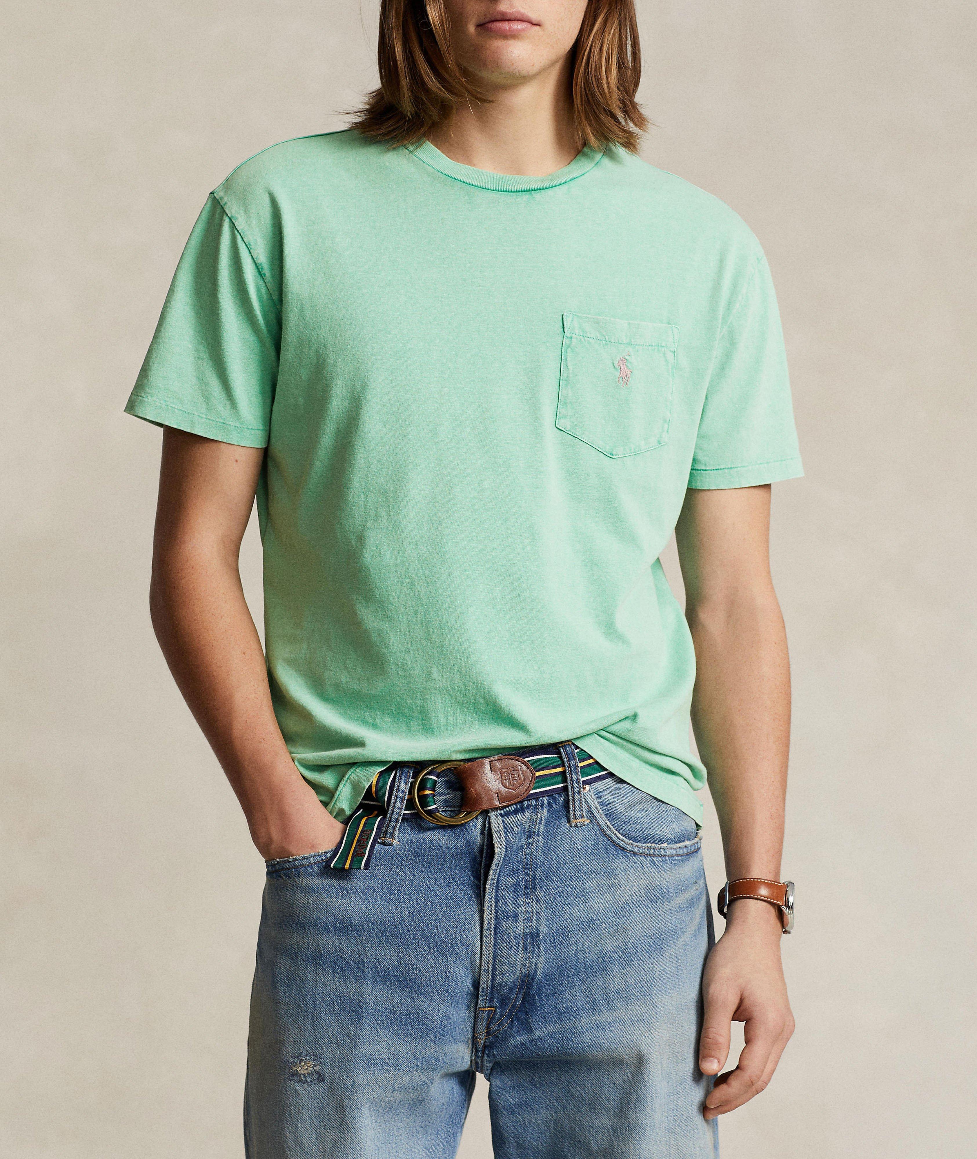 Cotton-Linen Pocket T-Shirt  image 1