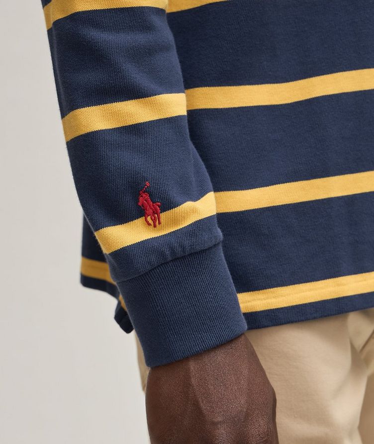 Striped Cotton Rugby Polo  image 3