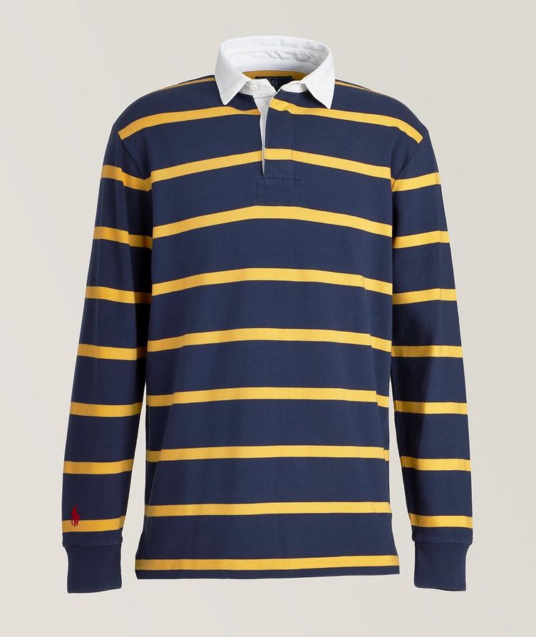 Striped Cotton Rugby Polo  image 0