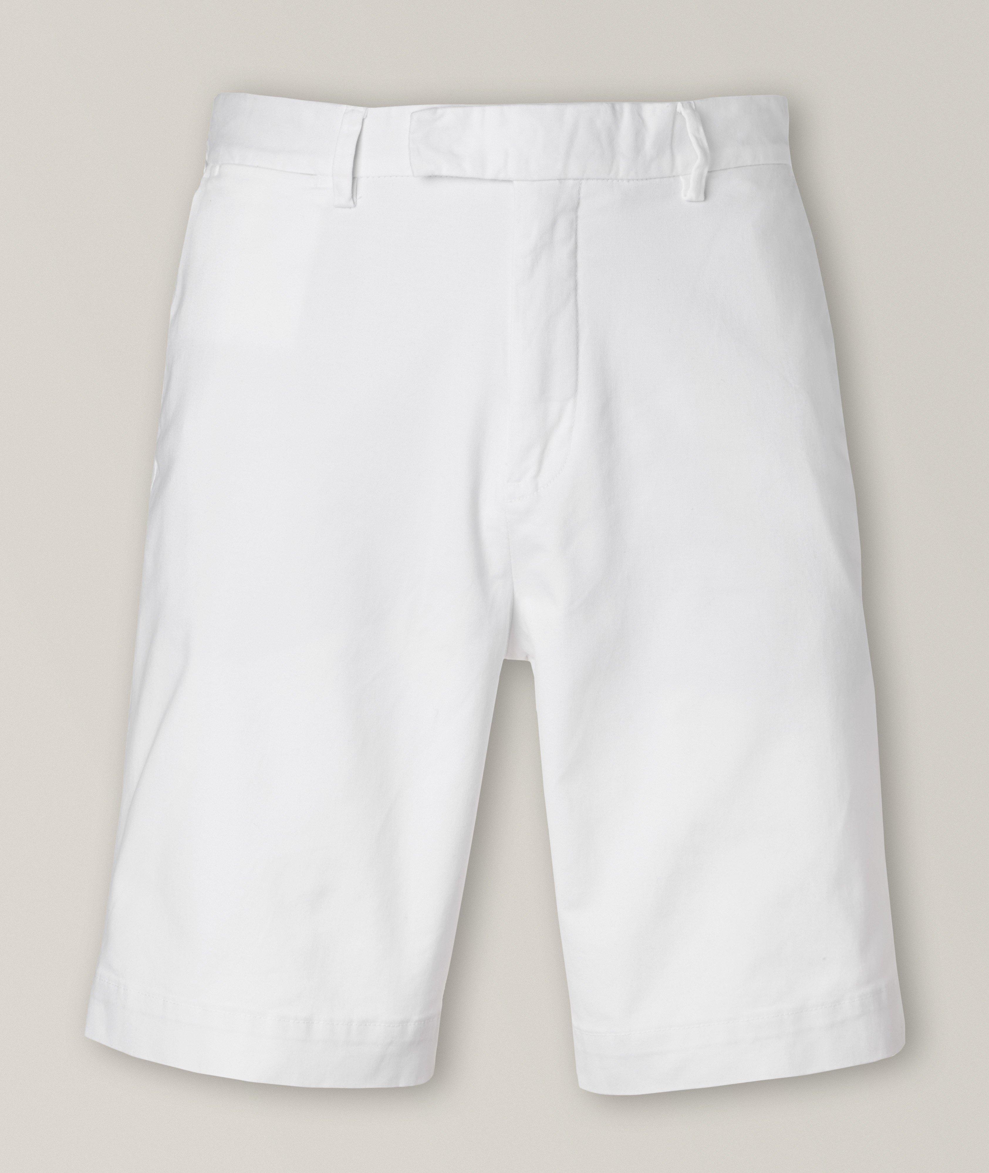 Slice Stretch-Cotton Twill Shorts