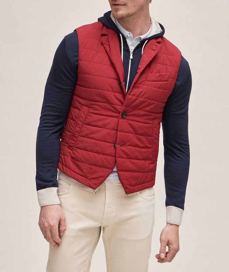 Platinum Collection Wool-Blend Quilted Vest image 1