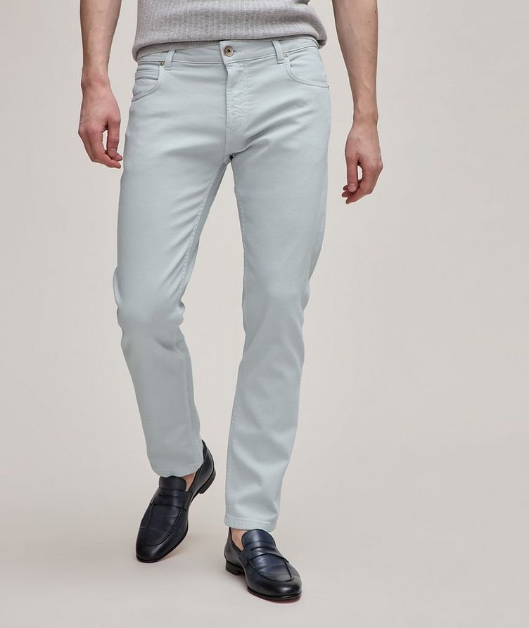 5-Pocket Style Stretch-Cotton Pants image 2
