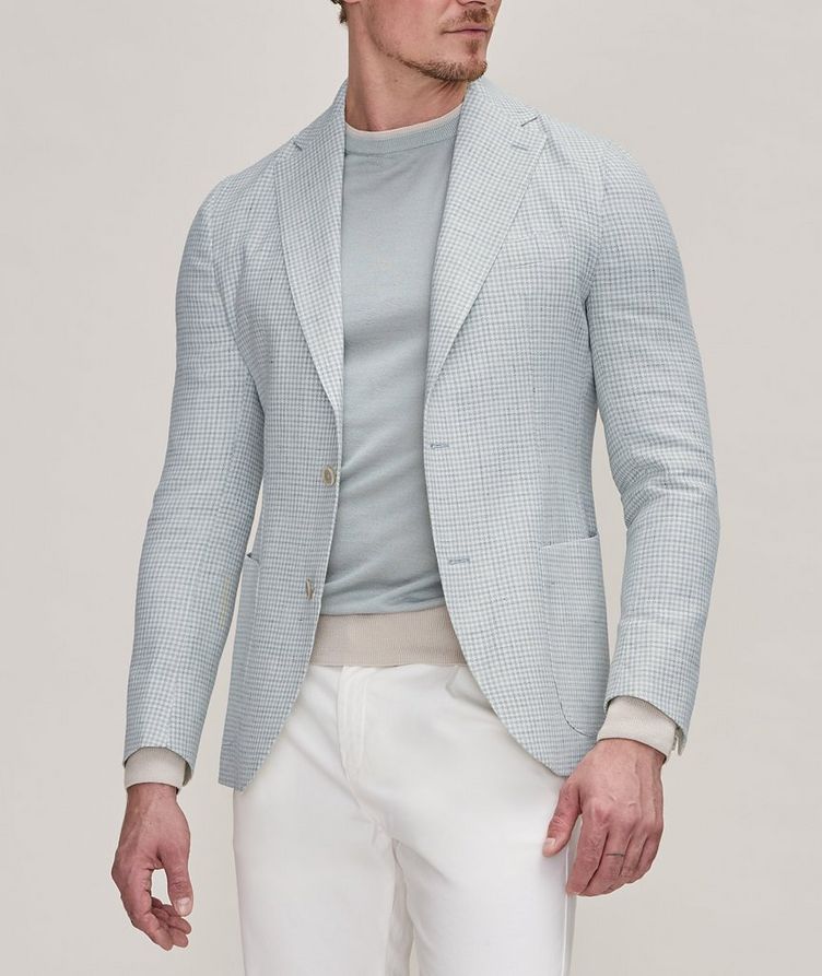 Houndstooth Linen-Wool Sport Jacket image 1