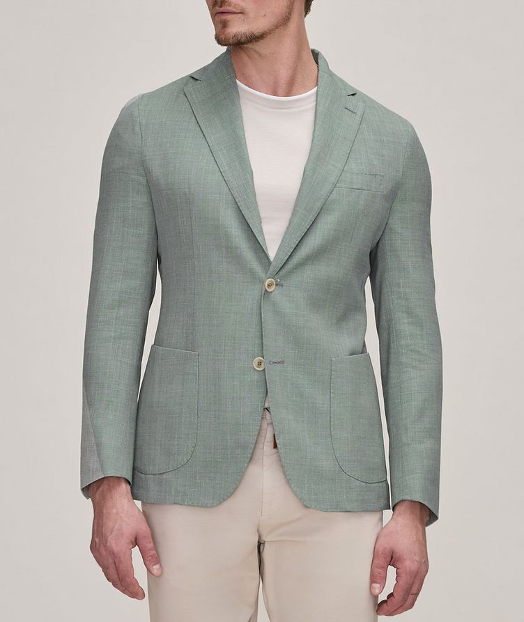 Crosshatch Wool, Silk & Linen Soft Jacket image 1