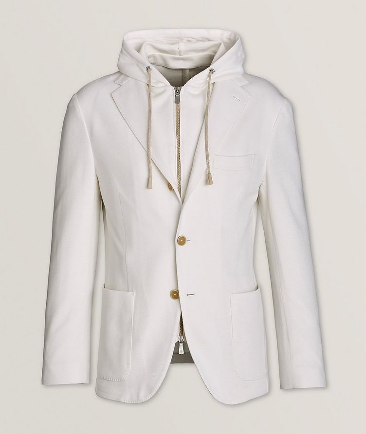 Removable Insert Cotton-Cashmere Sport Jacket image 0