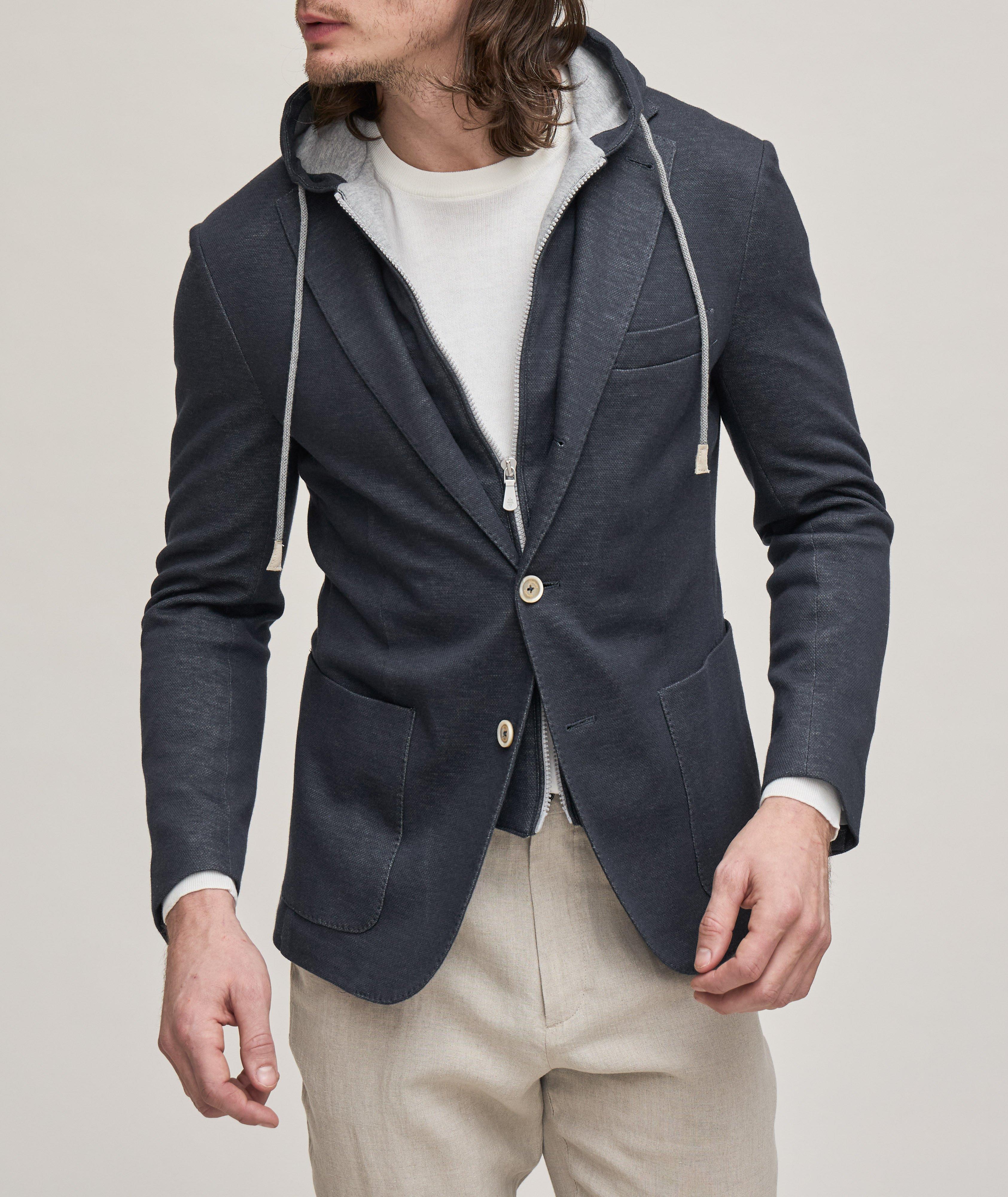 Removable Insert Cotton-Blend Sport Jacket