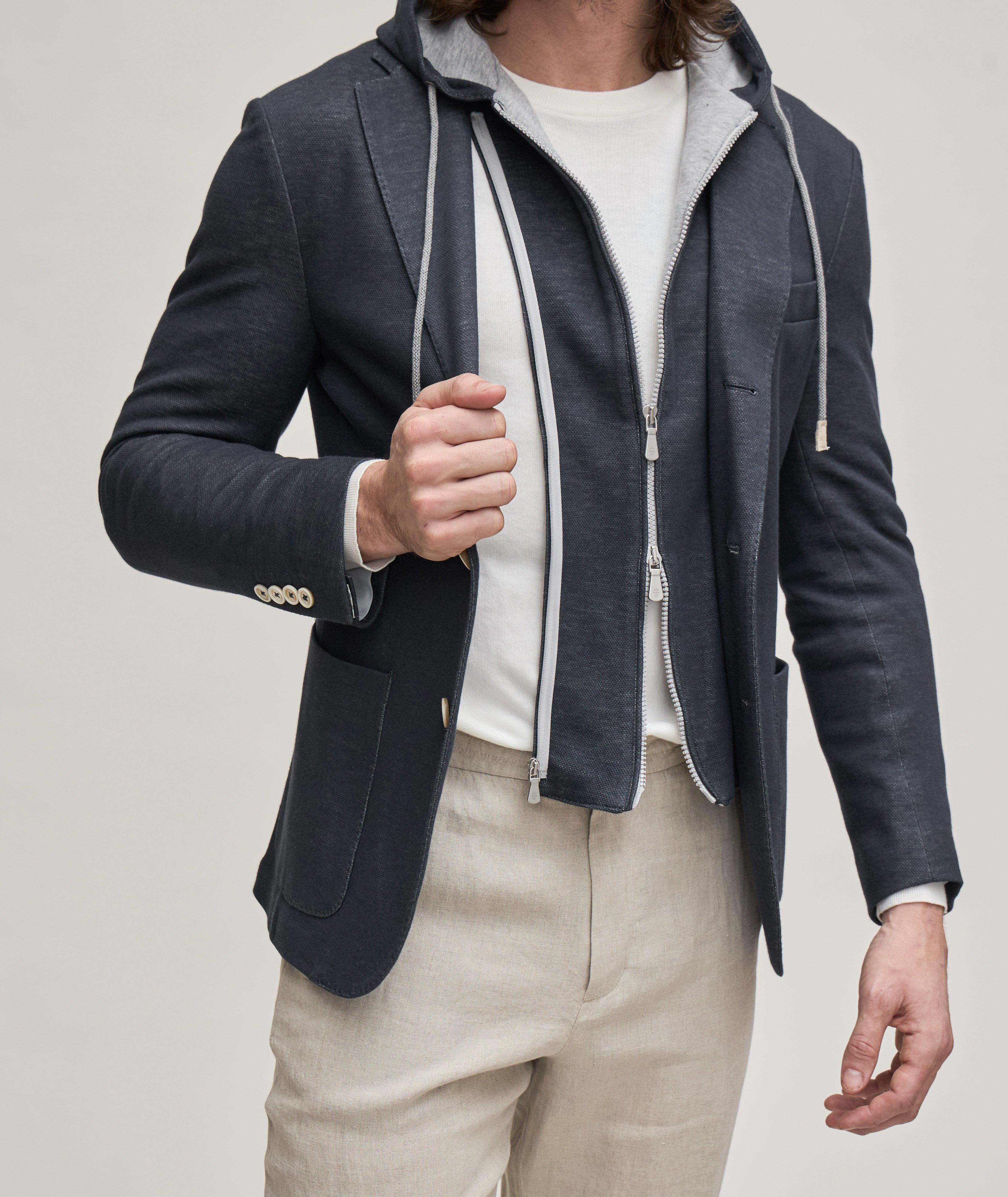 Removable Insert Cotton-Blend Sport Jacket