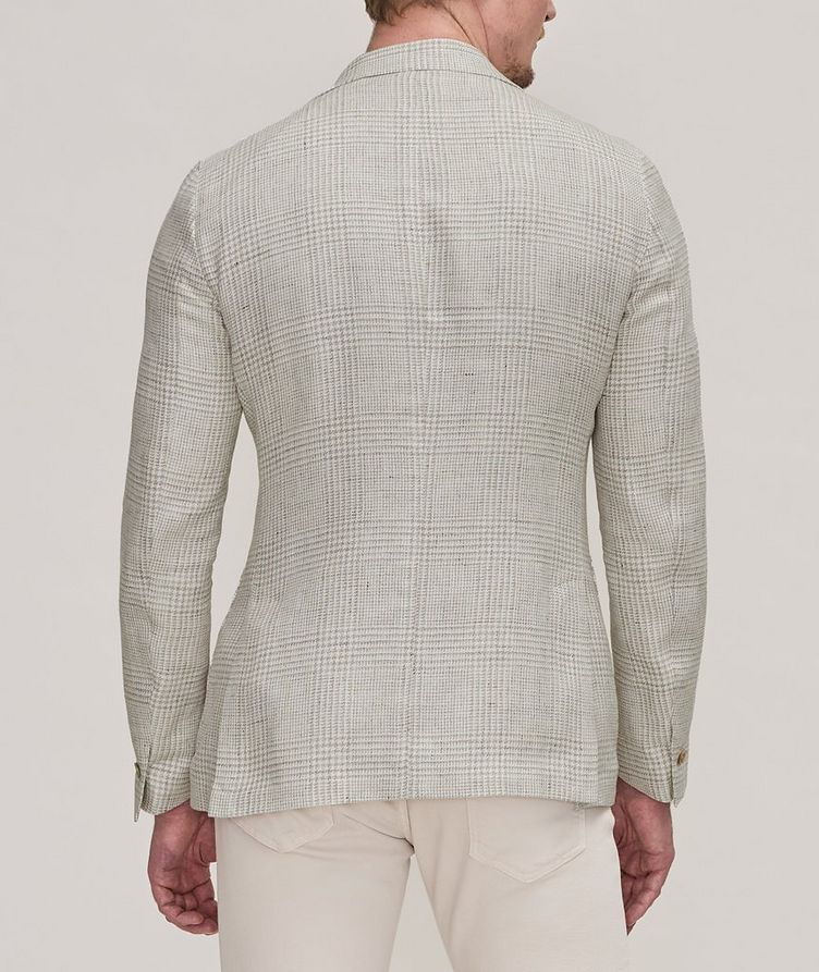 Platinum Collection Houndstooth Linen, Wool & Silk Soft Jacket image 2
