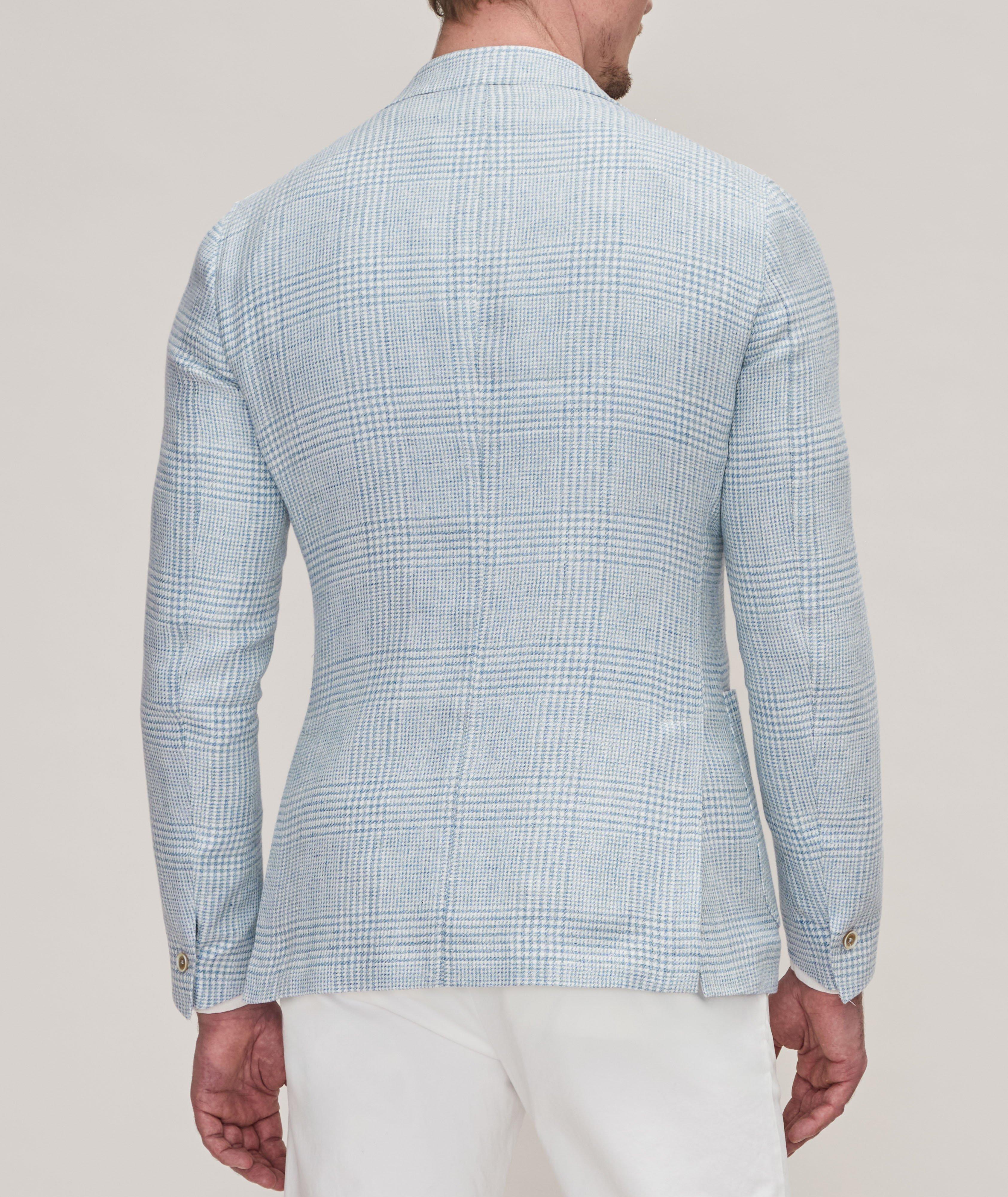 Platinum Collection Houndstooth Linen, Wool & Silk Sport Jacket image 2