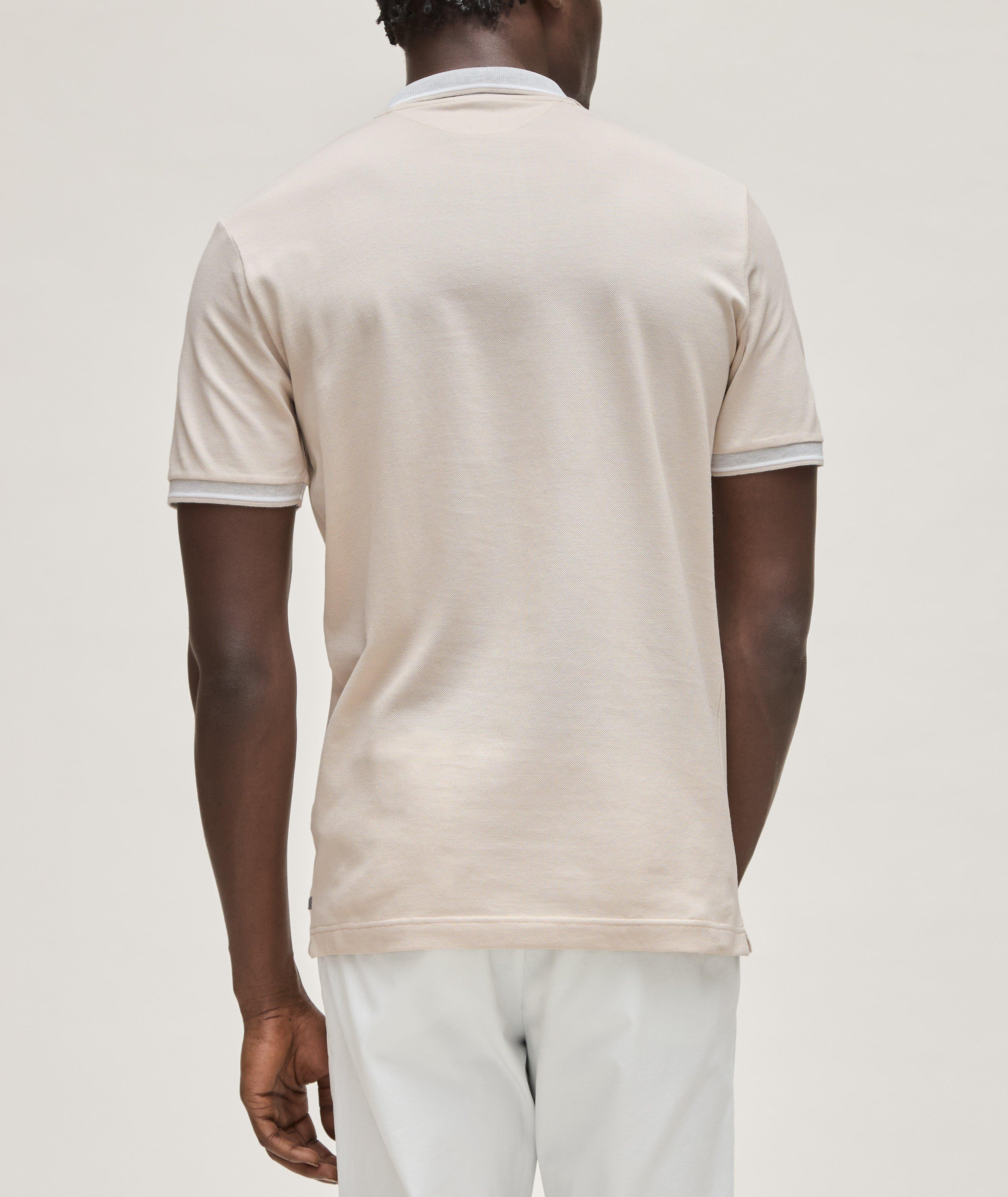 Contrast Tipped Pique Cotton Polo image 2