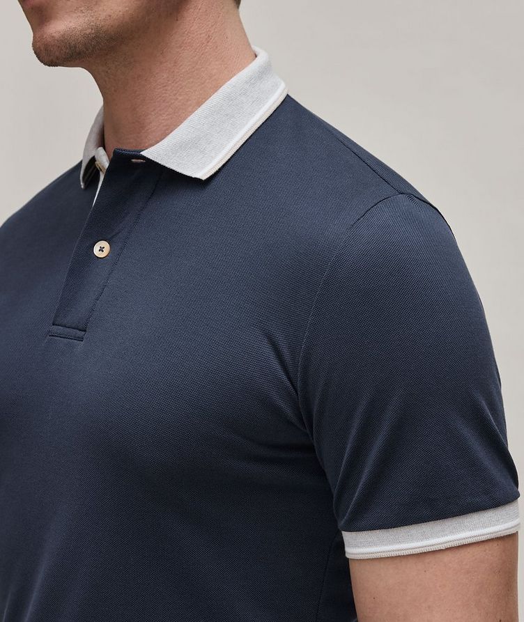 Contrast Tipped Cotton Polo image 3