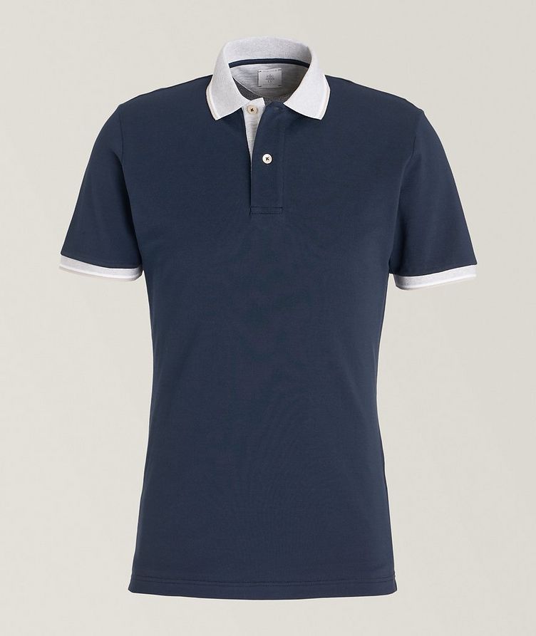 Contrast Tipped Cotton Polo image 0