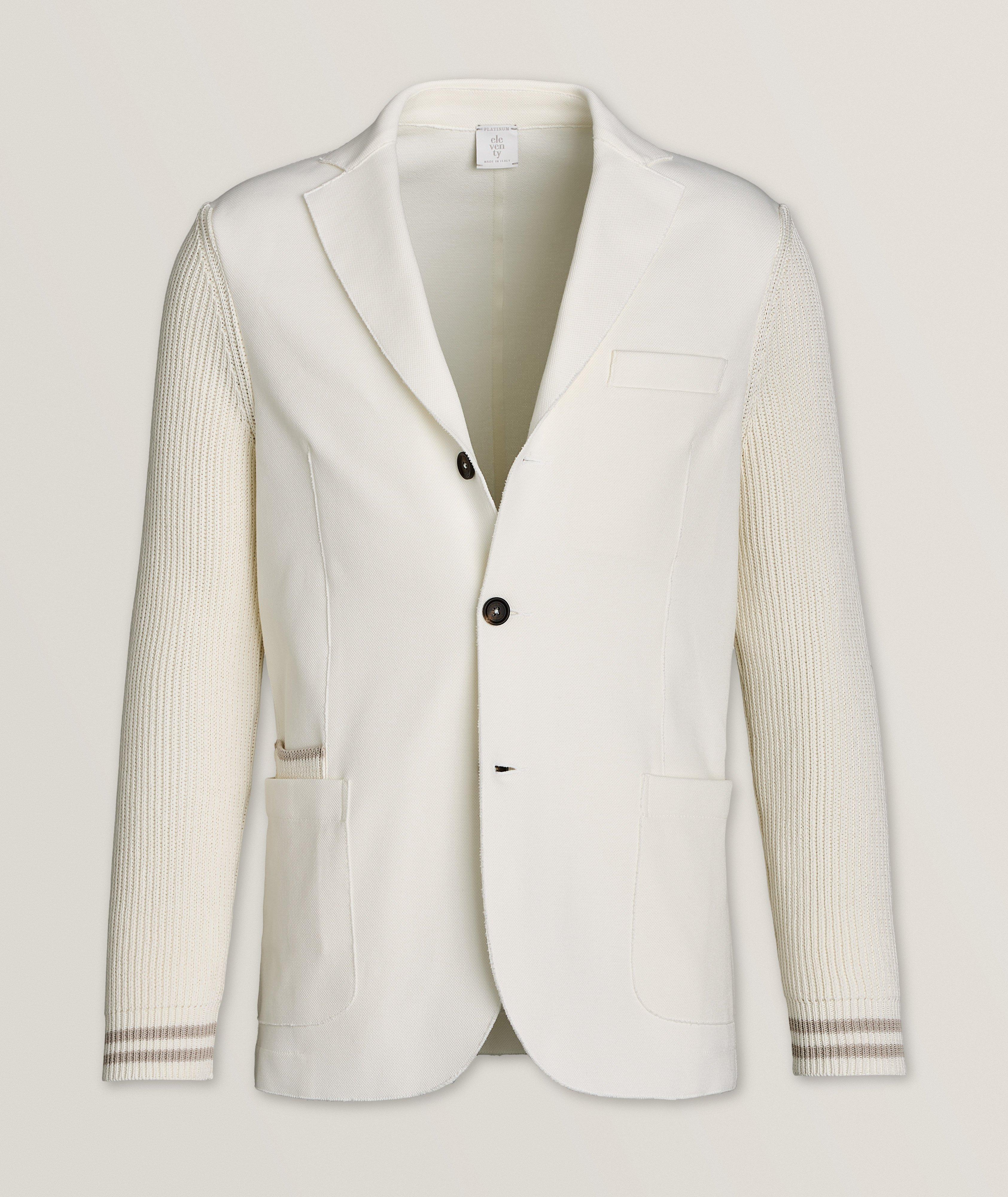 Platinum Collection Mixed Material Sport Jacket