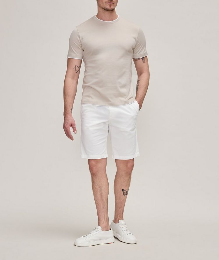Platinum Collection Double Layer Contrast Trim Cotton T-Shirt image 3