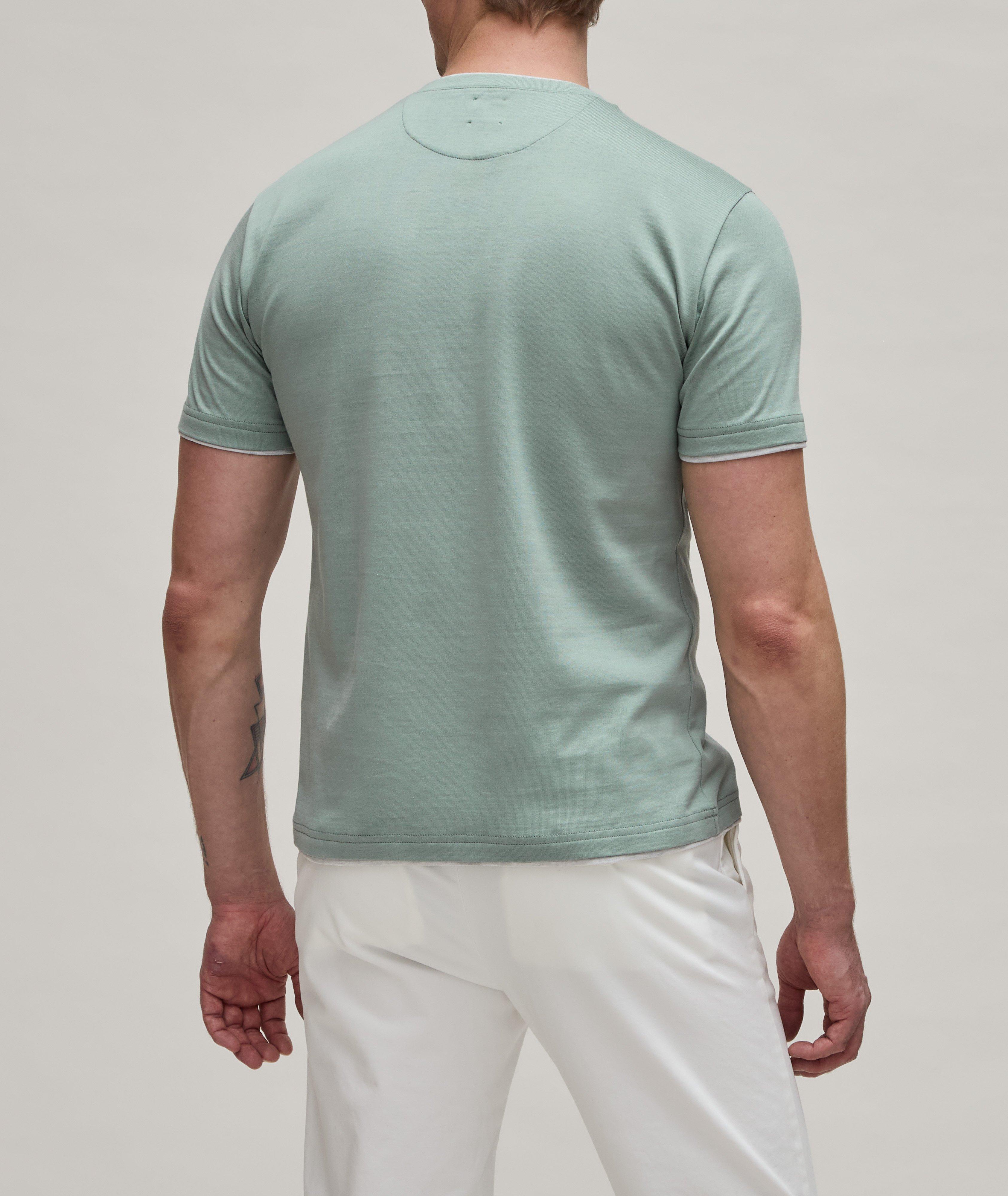 Mock Layer Cotton T-Shirt  image 2