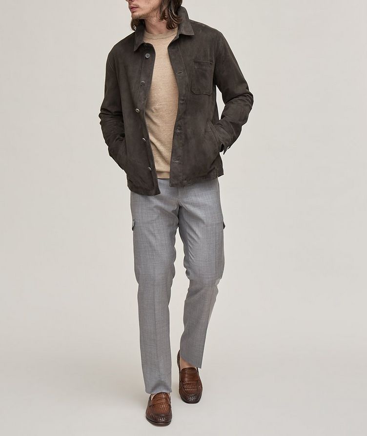 Brera Suede-Leather Overshirt image 3