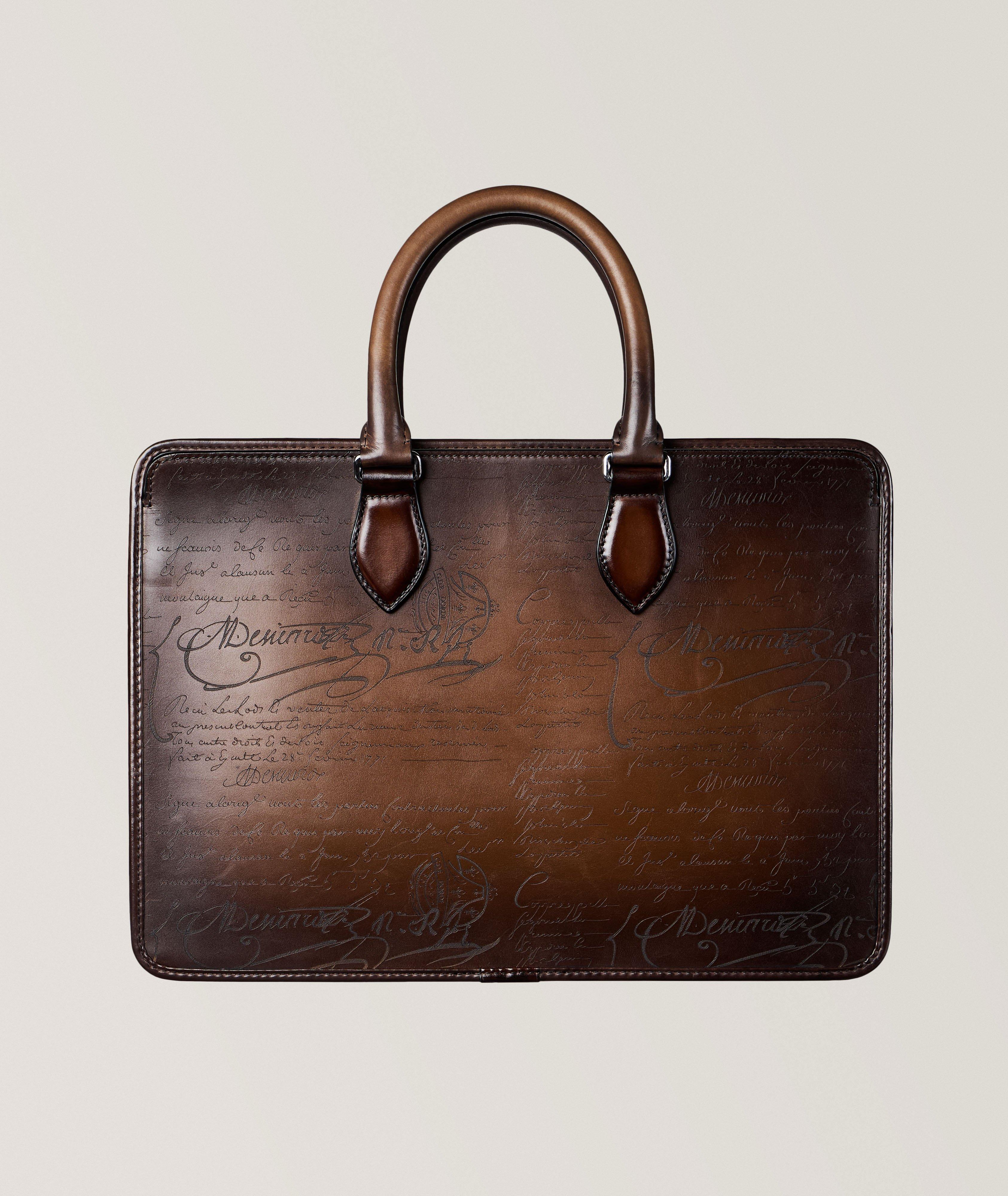 Un Jour Mini Scritto Leather Briefcase image 1