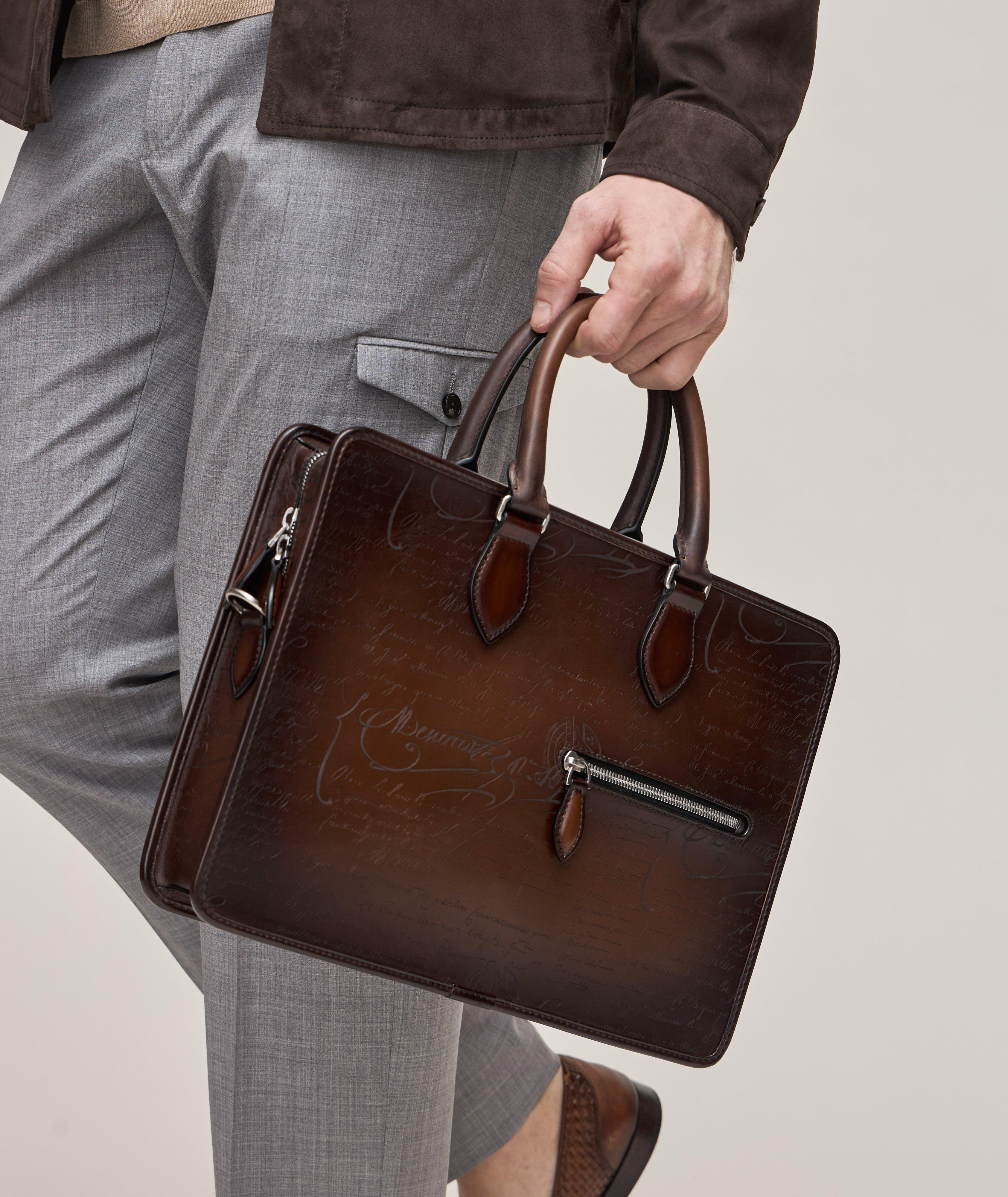 Un Jour Mini Scritto Leather Briefcase image 4