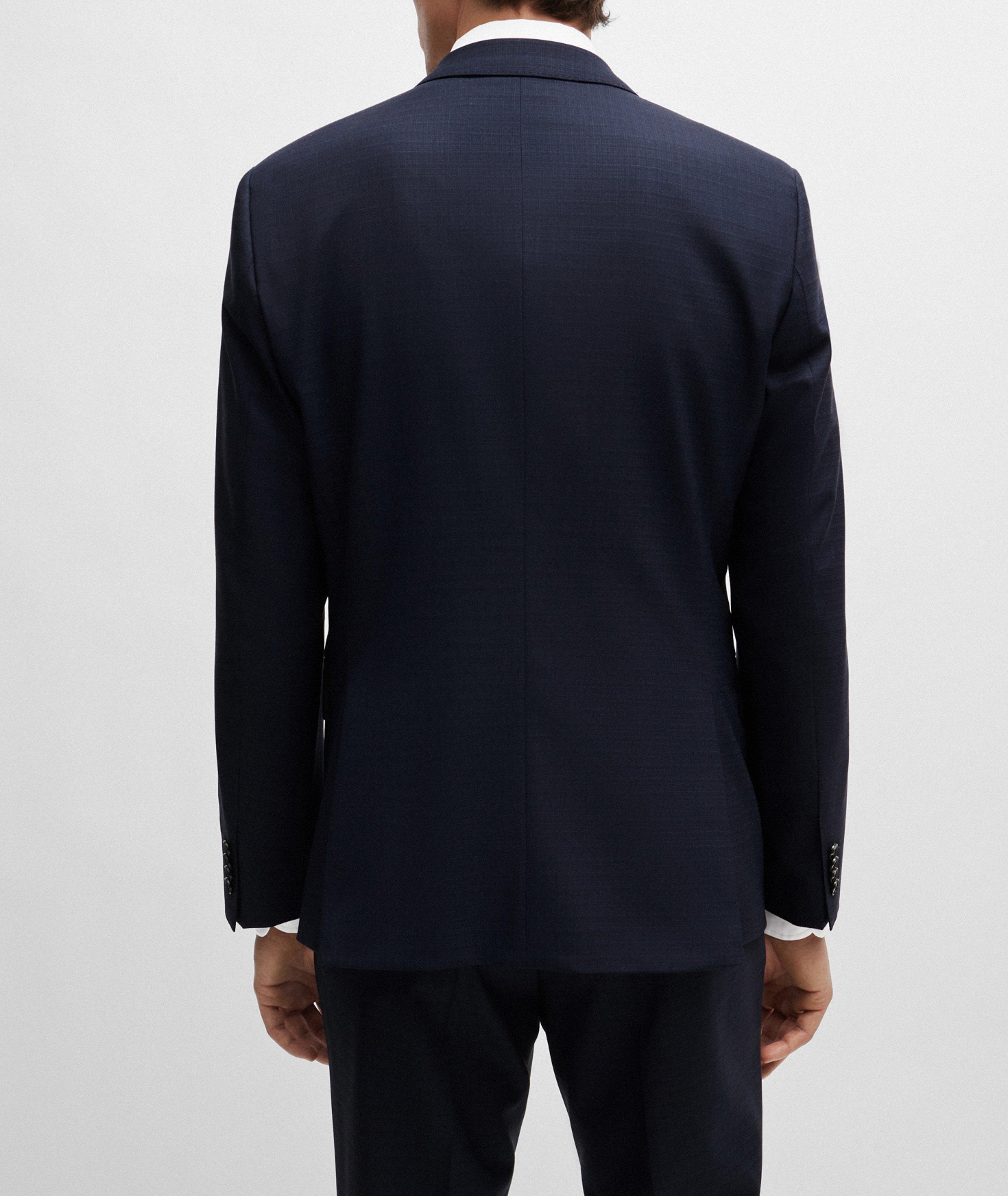 Patterned Stretch-Wool Suit