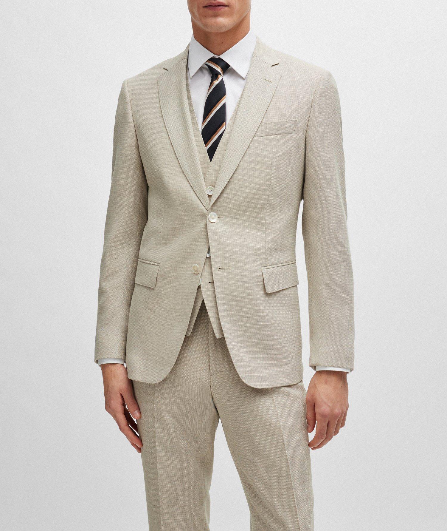 Hopsack Weave Wool-Blend Suit image 1